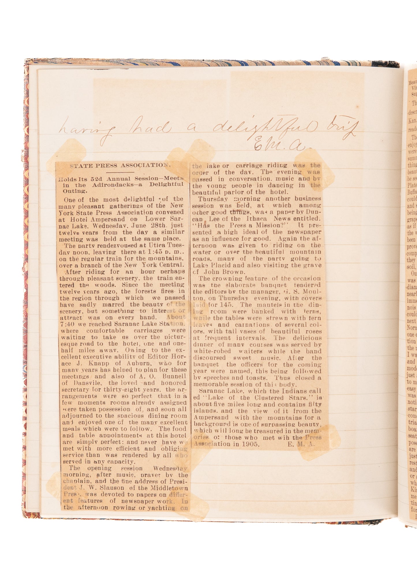 1886 ELLA M. AMES. New York Press Association and Seventh Day Baptist Manuscript.