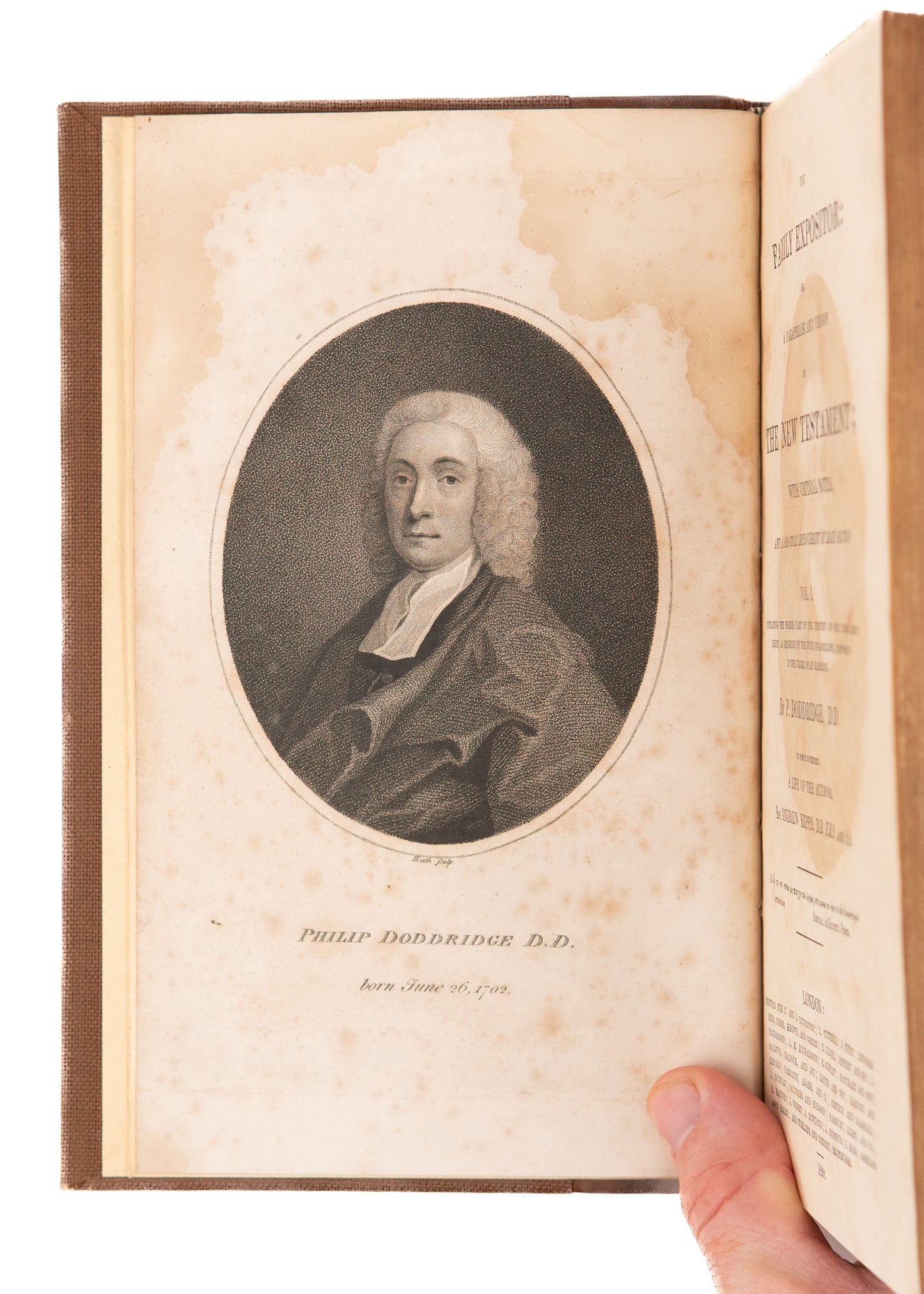 1828 PHILIP DODDRIDGE. The Family Expositor: The New Testament Gospels in Two Volumes.