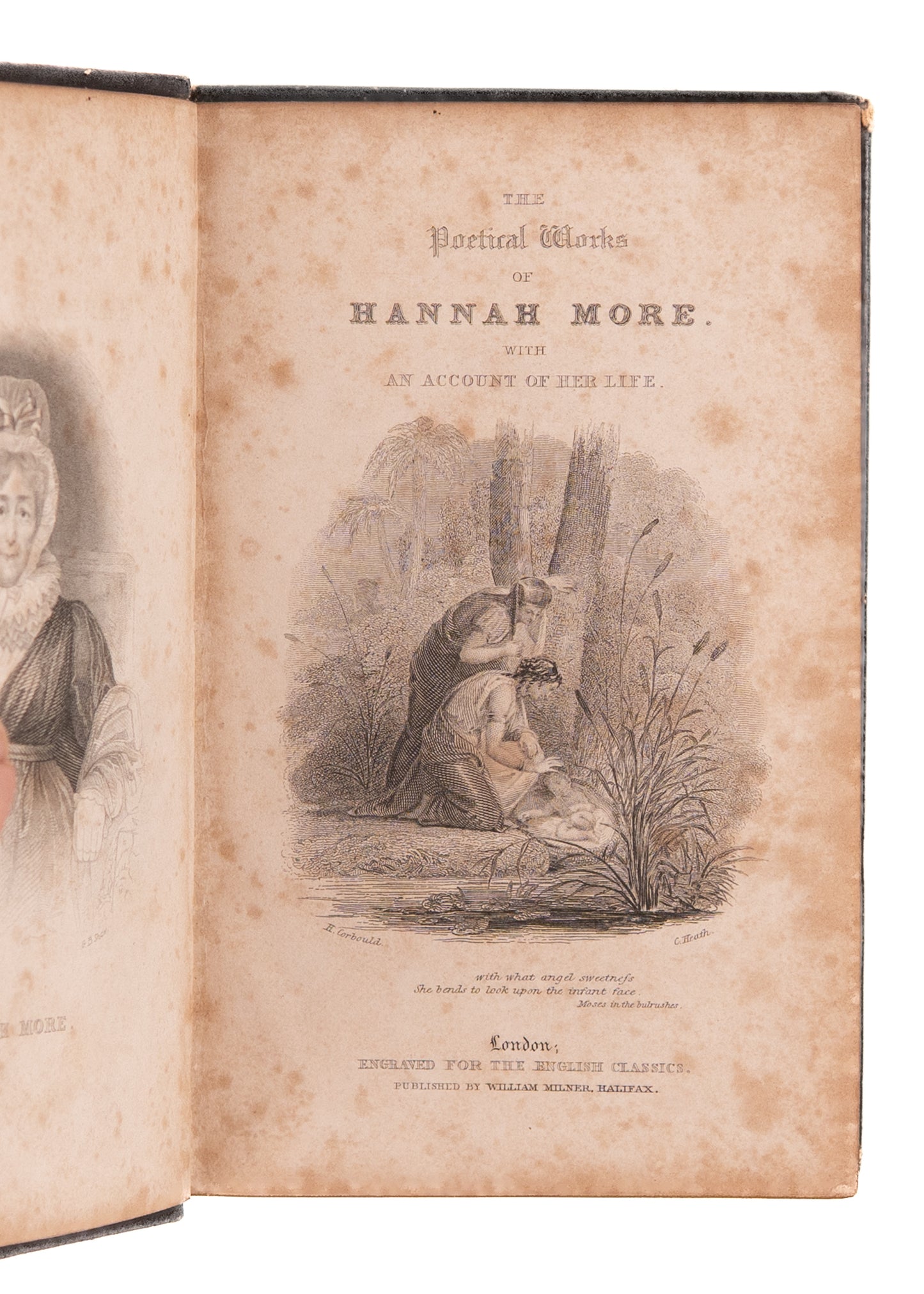 1846 HANNAH MORE. The Poetical Works of Hannah More. Abolitionist and Friend to William Wilberforce.