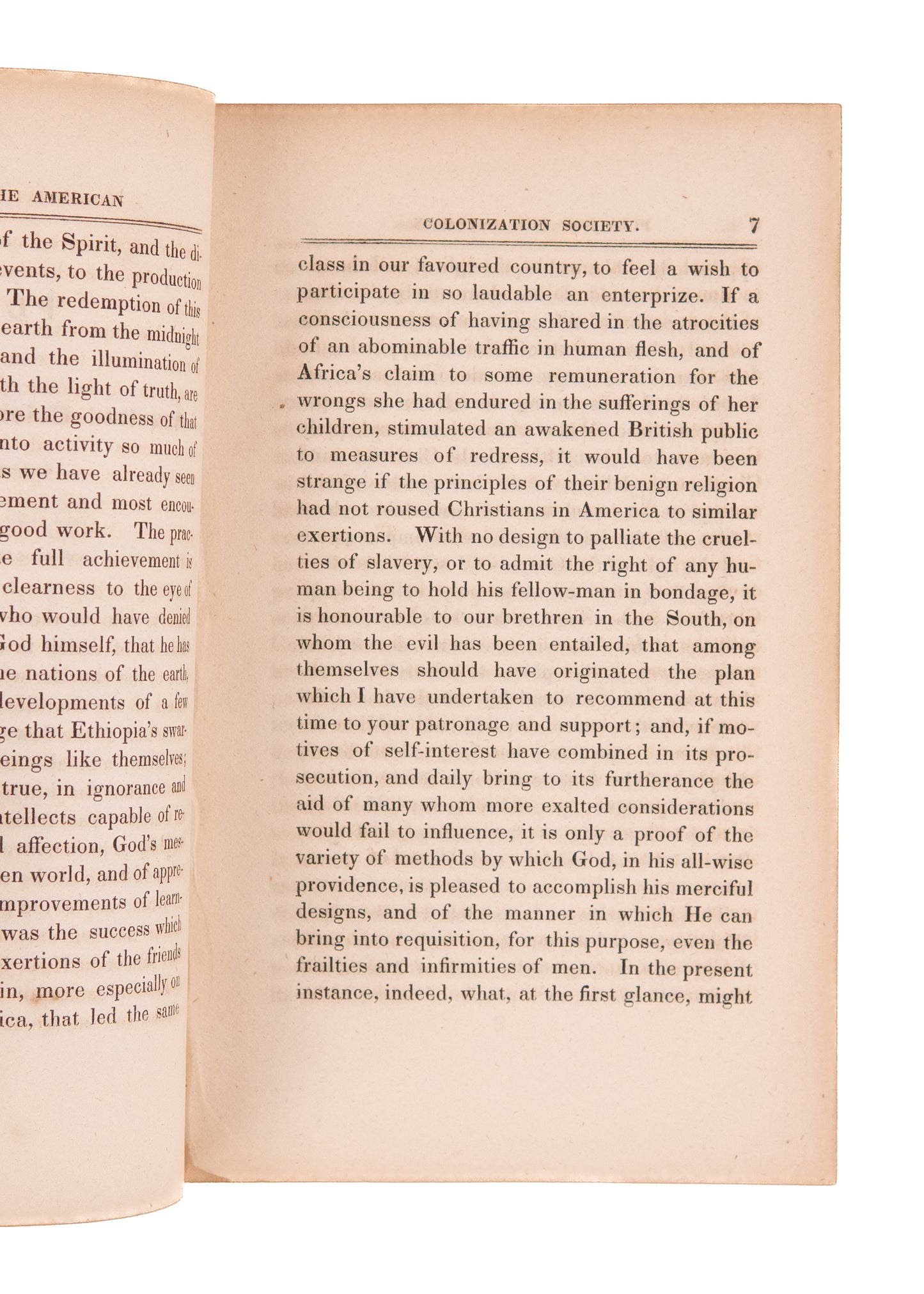 1832 LIBERIA - SLAVERY. A Plea for the American Colonization Society by James Milnor.