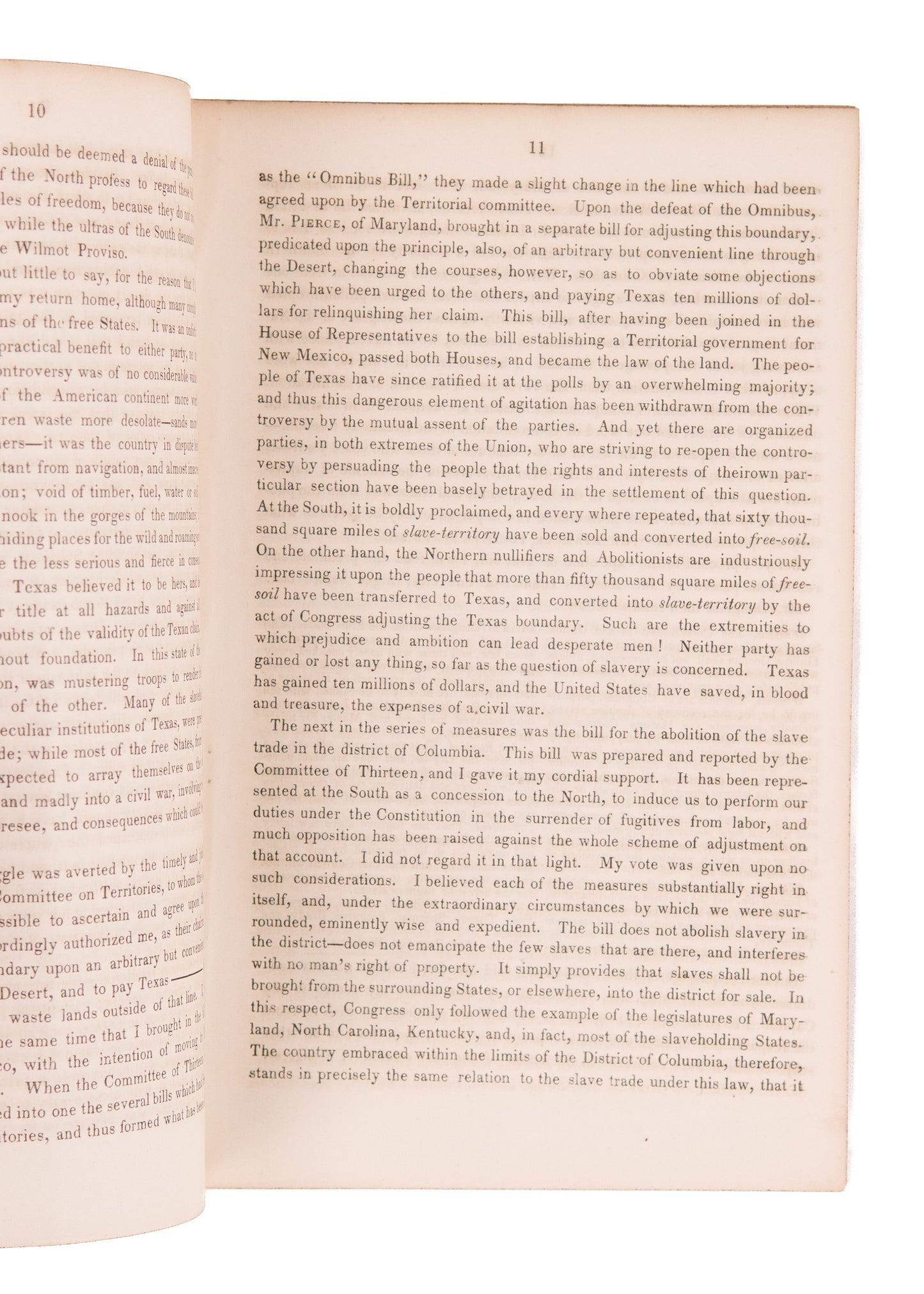 1851 STEPHEN A. DOUGLASS. Abraham Lincoln's Political Nemesis Defends Fugitive Slave Act