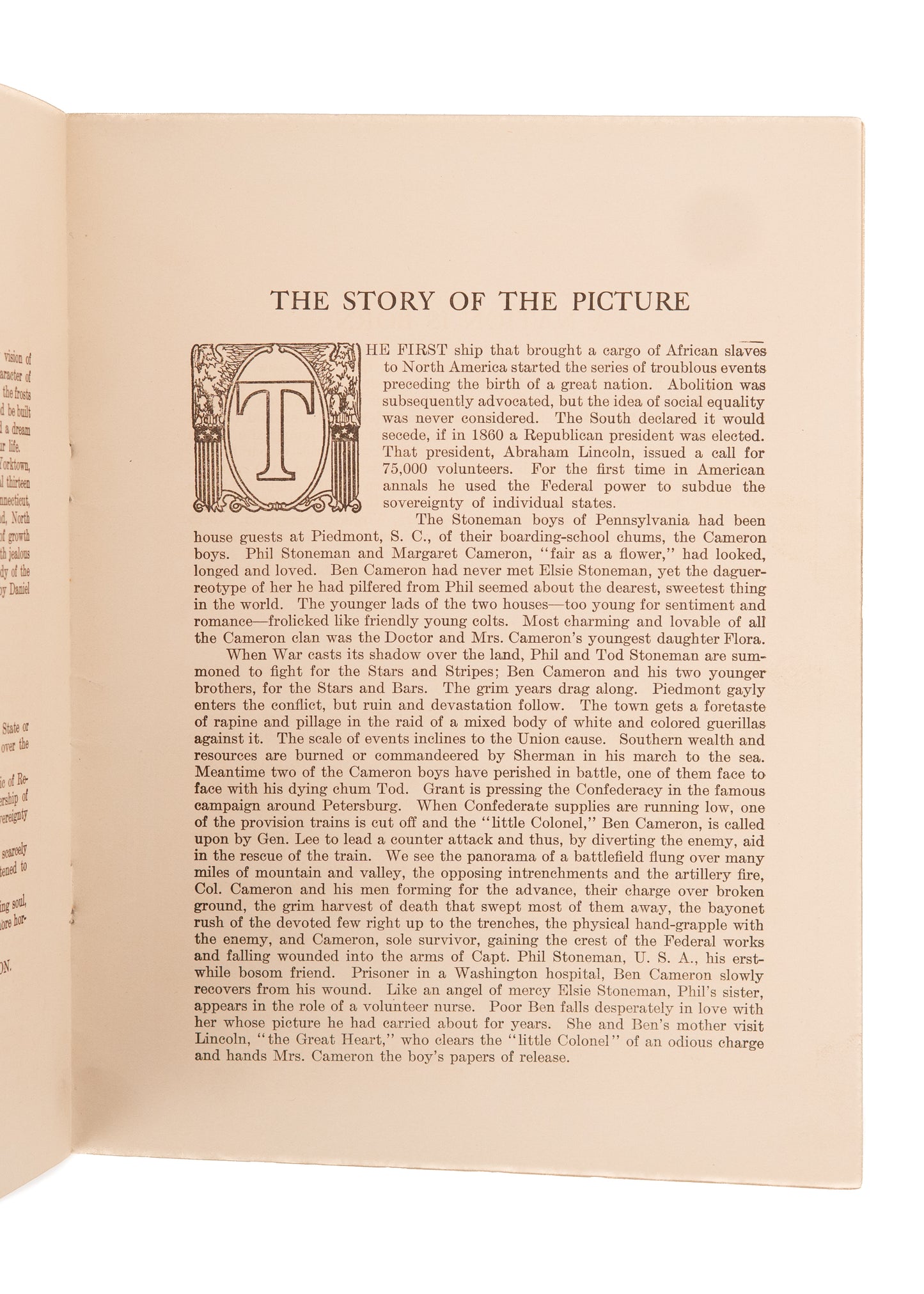 1915 THE CLANSMAN - KKK. Rare Original Program for 1915 Opening of "The Most Controversial Film Ever Made."