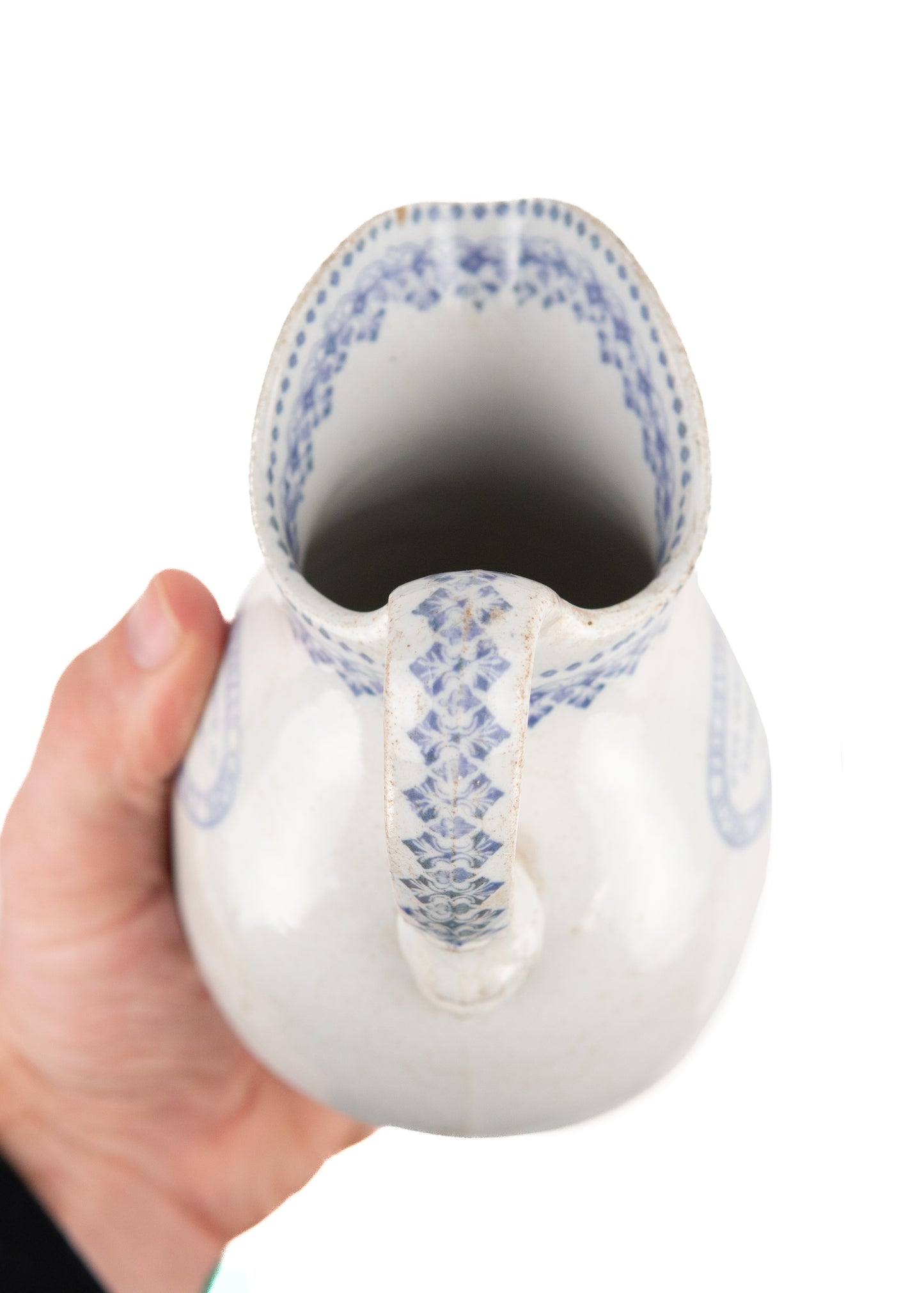 1866 WELSH PRESBYTERIAN. Staffordshire Cream Pitcher for the "Welch Presbyterian Chapel" in Liverpool.
