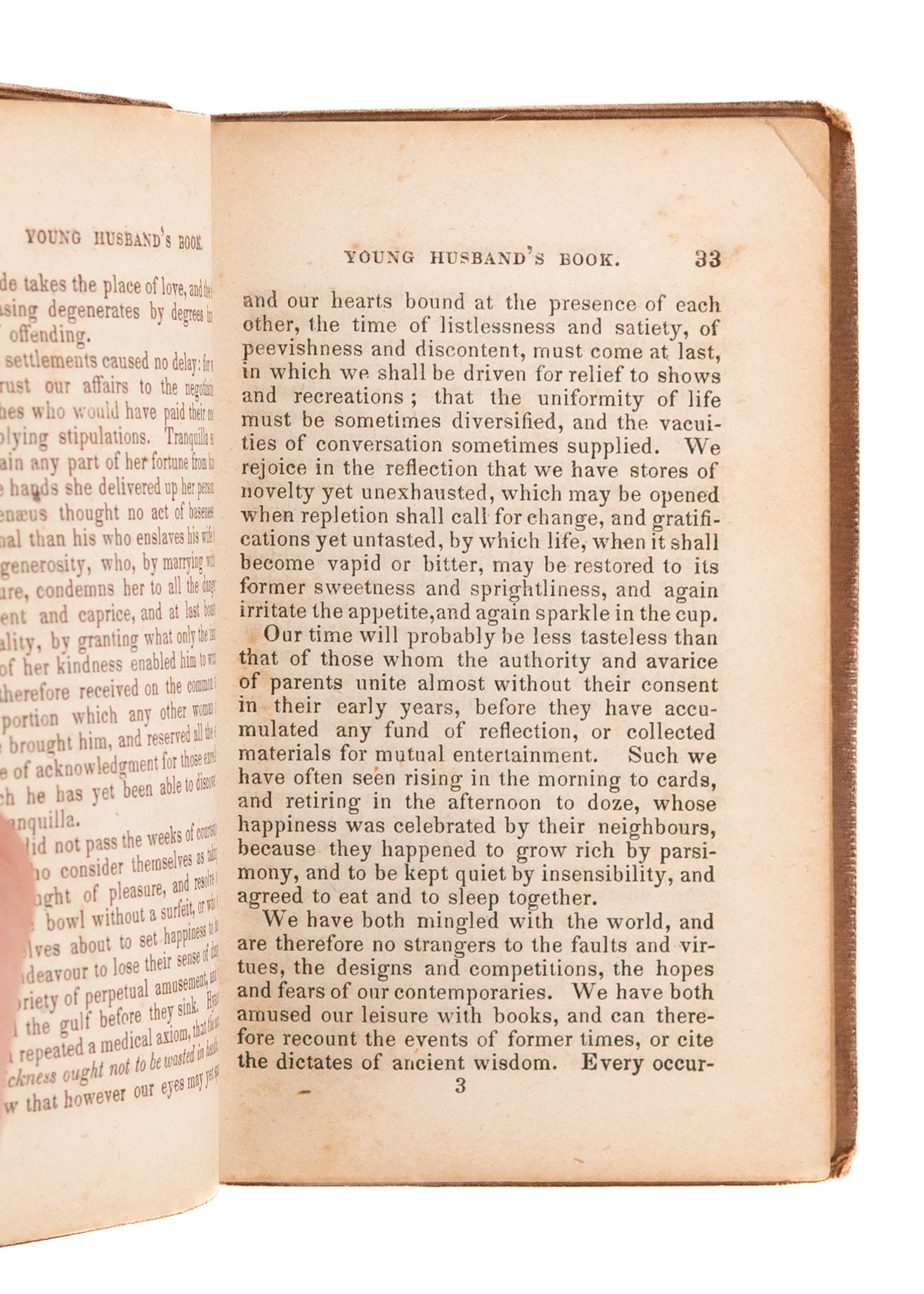 1838 T. S. ARTHUR. The Young Husband's Book. Rare Early American Marriage Manual.
