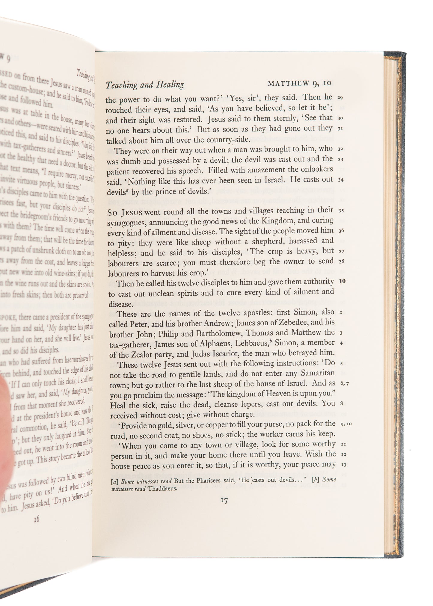 1961 THE NEW ENGLISH BIBLE. Superb Fine Blue Pebble Morocco First Edition.