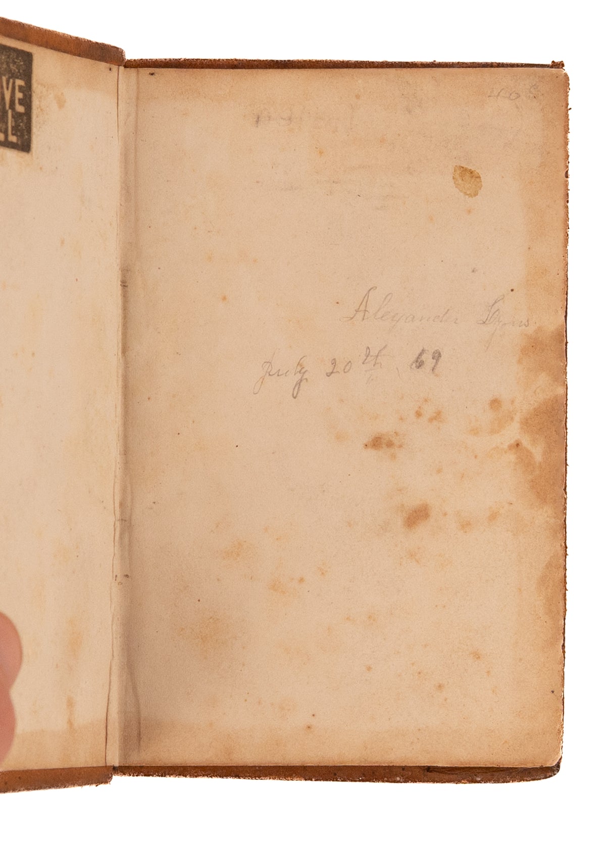 1865 PRESBYTERIAN EXCLUSIVE PSALMODY. Issued at Close of Civil War in Fine Publisher's Custom Leather.