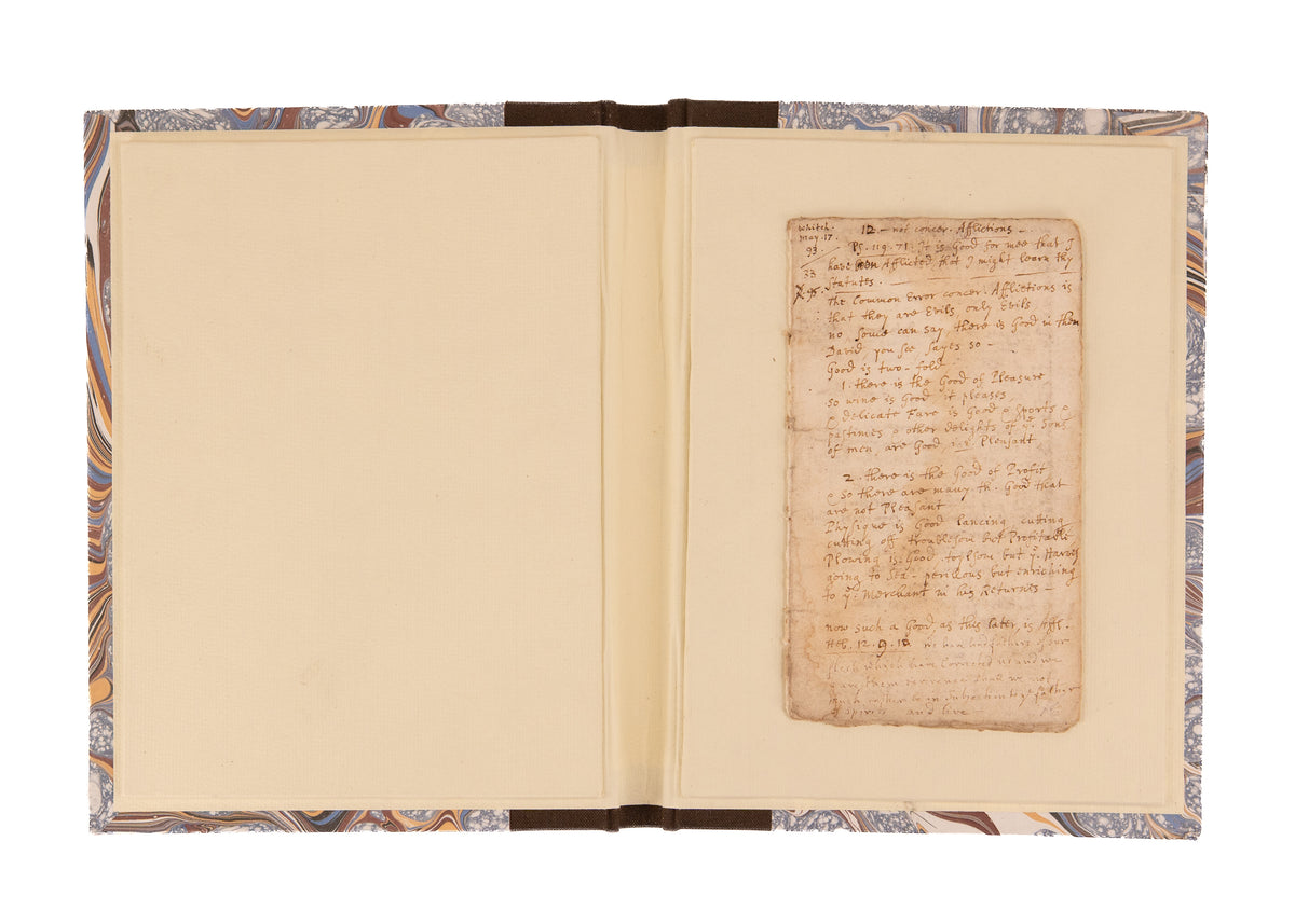 1693 MATTHEW HENRY. Manuscript Sermon on Psalm 119 - "I have been Afflicted that I Might Learn Thy Statutes."