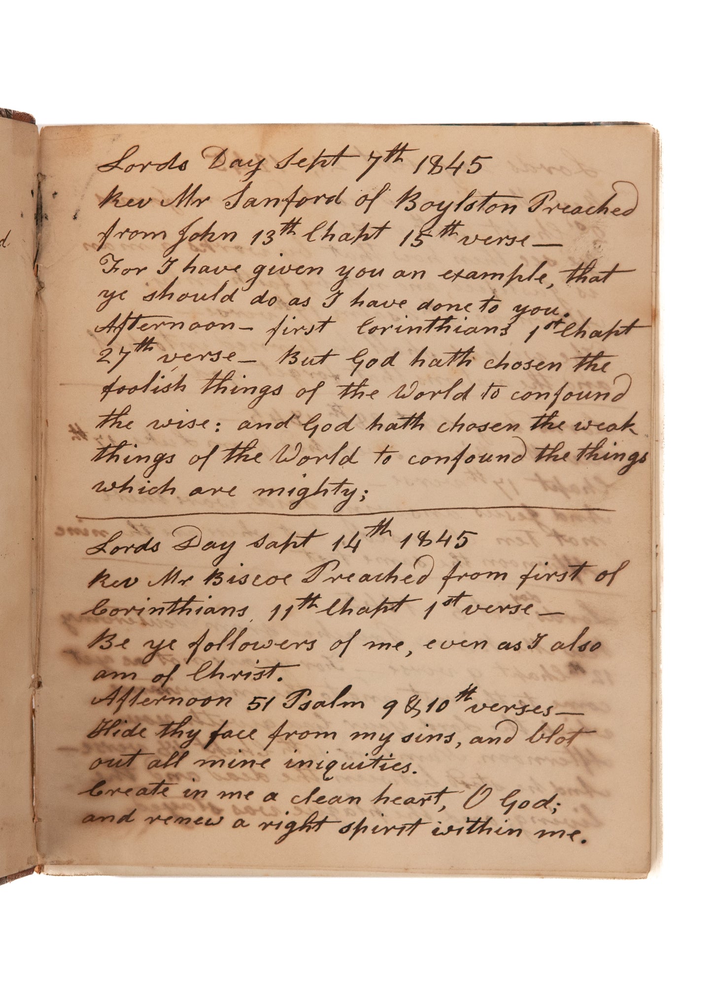 1845 144pp. SERMON MSS Sermons on Colonization, Revivalism, Eschatology, by "Colored" Preacher &c