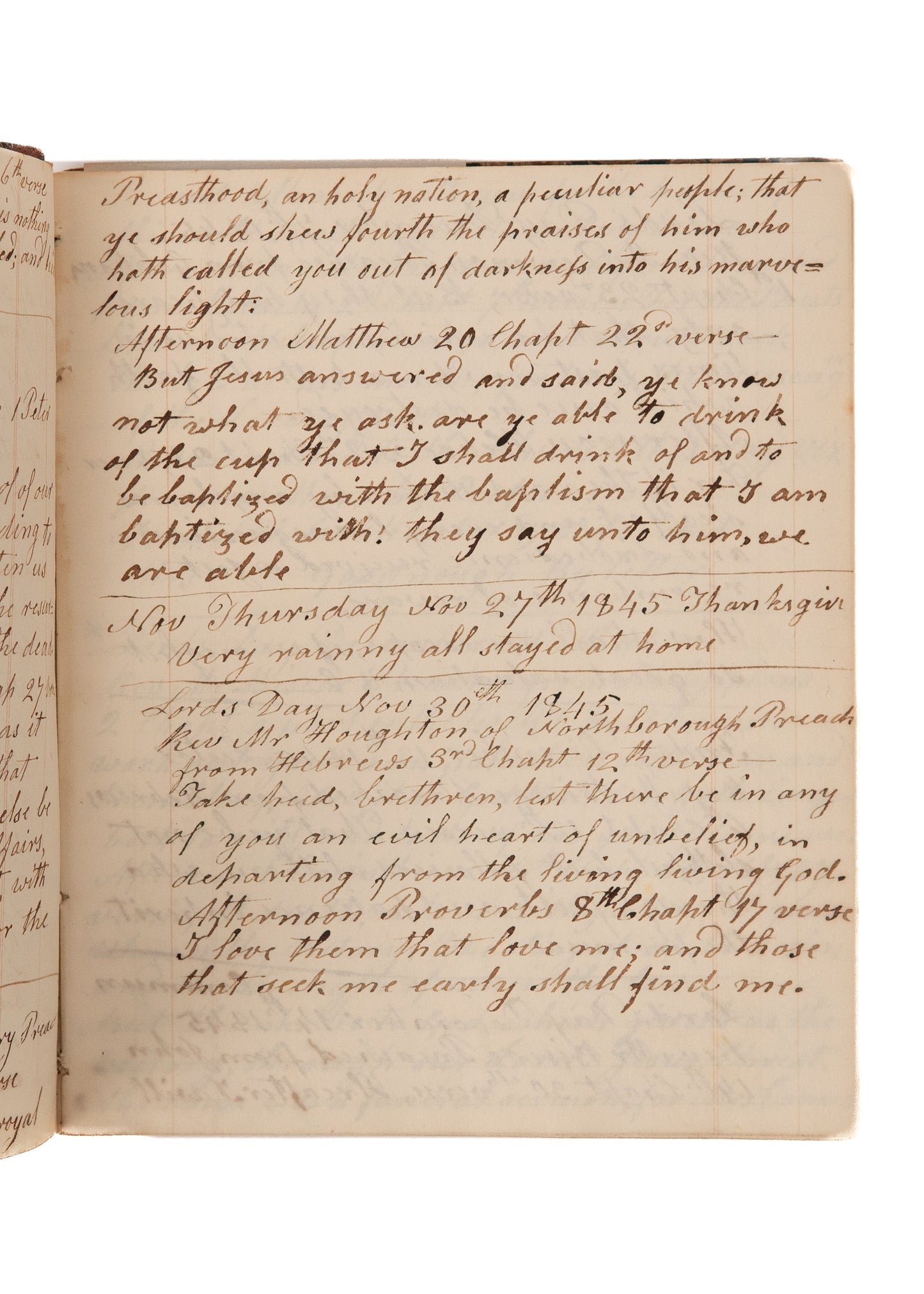 1845 144pp. SERMON MSS Sermons on Colonization, Revivalism, Eschatology, by "Colored" Preacher &c