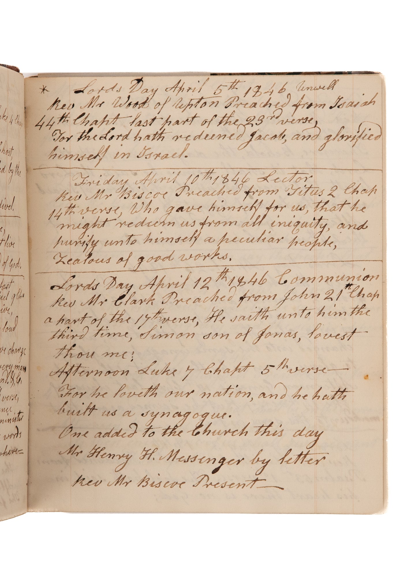 1845 144pp. SERMON MSS Sermons on Colonization, Revivalism, Eschatology, by "Colored" Preacher &c
