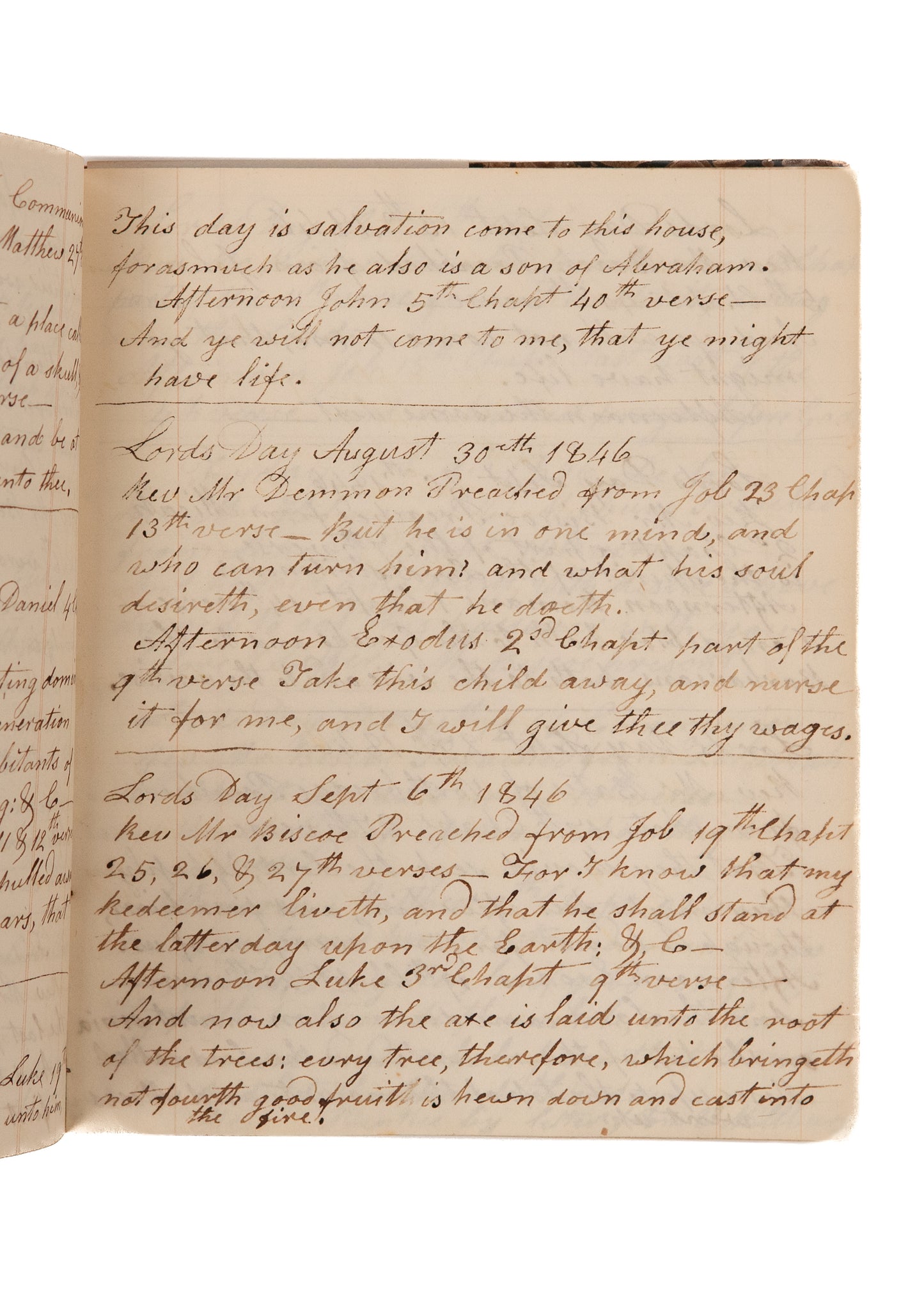 1845 144pp. SERMON MSS Sermons on Colonization, Revivalism, Eschatology, by "Colored" Preacher &c