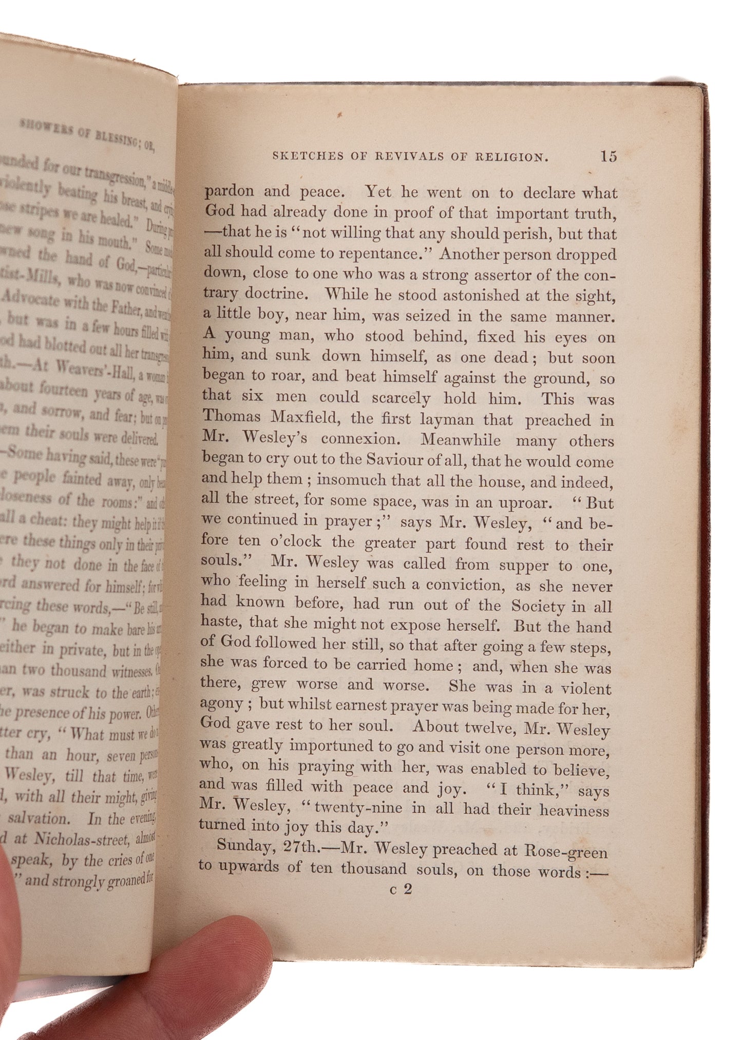 1853 ROBERT YOUNG. Showers of Blessings. Sketches of Revivals in America, Ireland, and England.