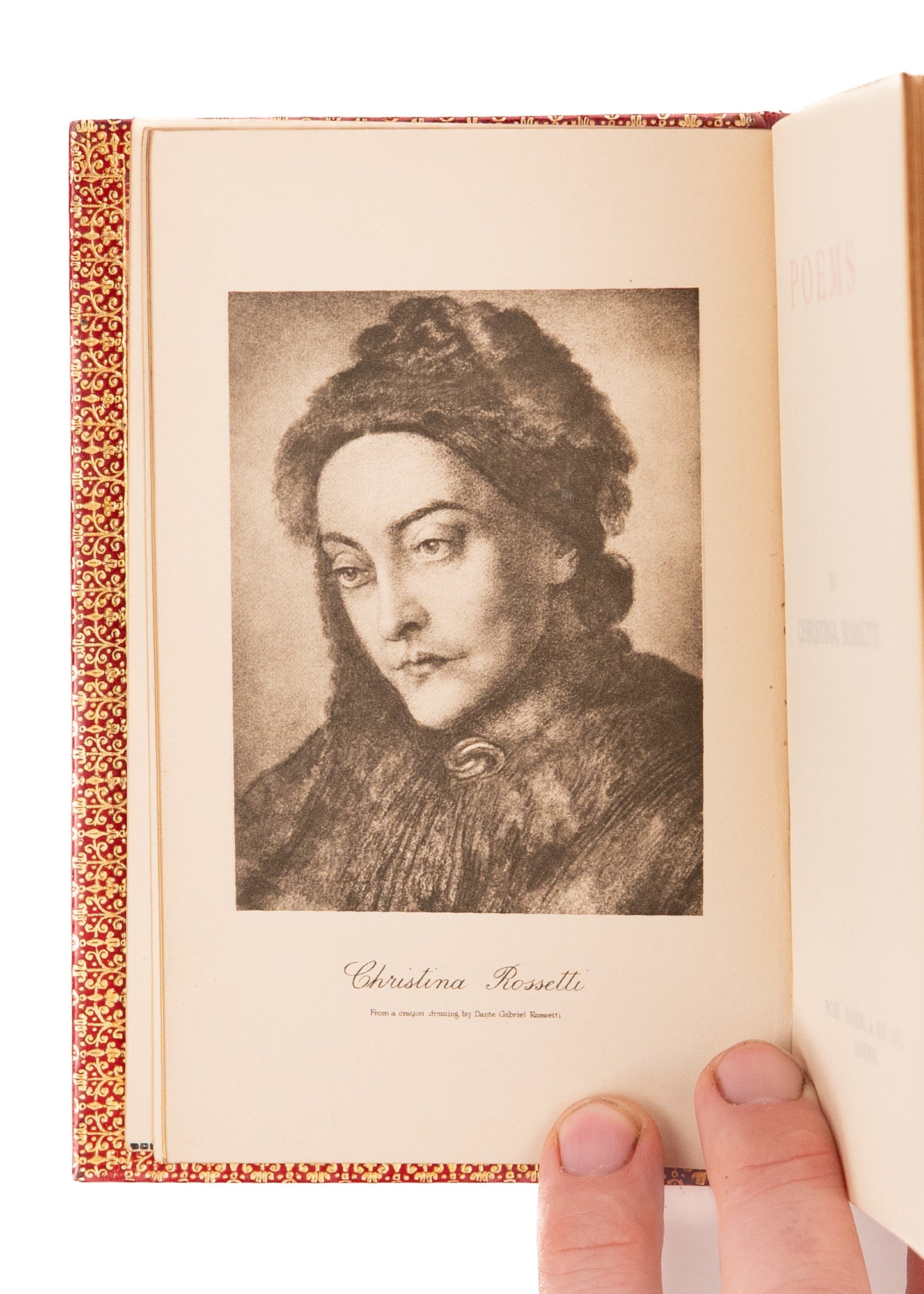1915 CHRISTINA ROSSETTI. Poems in Superb Robt Riviere of London Binding.