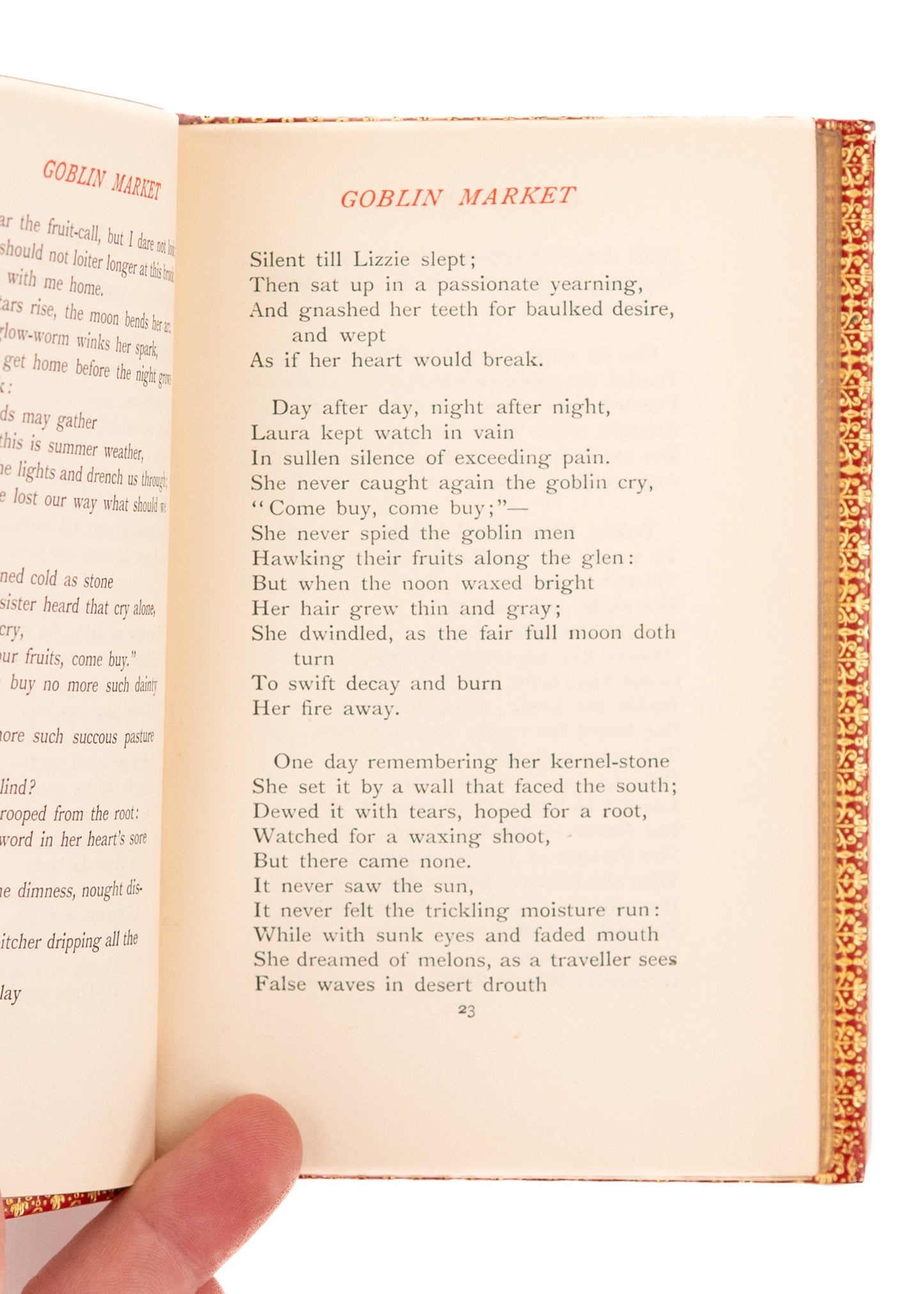 1915 CHRISTINA ROSSETTI. Poems in Superb Robt Riviere of London Binding.