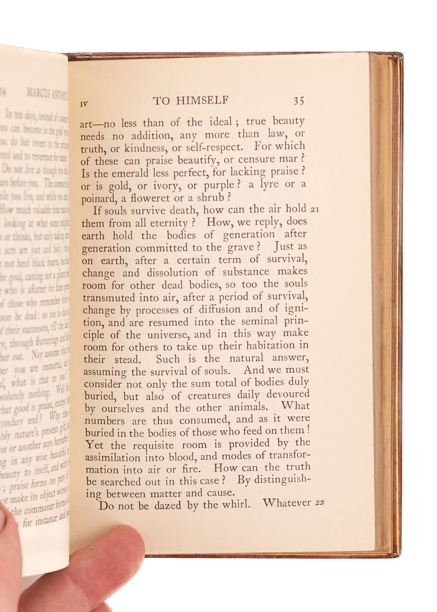 1926 MARCUS AURELIUS. A Stoic's Notes to Himself in Fine Riviere Binding.