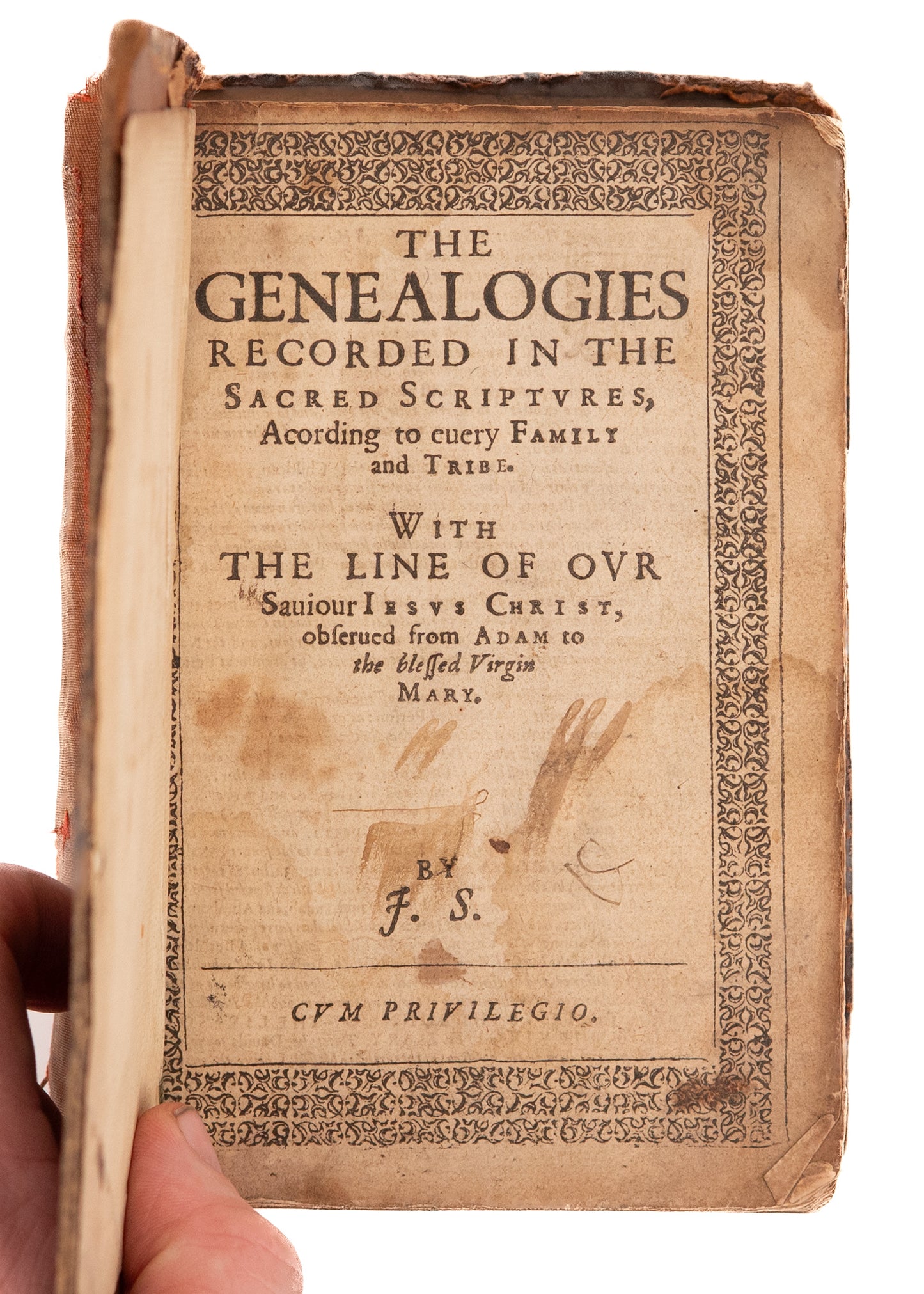 1627 KING JAMES BIBLE. With Early American Emigrant Provenance. A Well-Traveled Example.