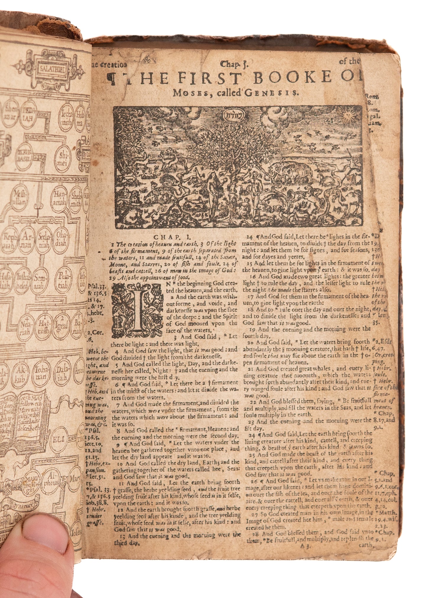 1627 KING JAMES BIBLE. With Early American Emigrant Provenance. A Well-Traveled Example.