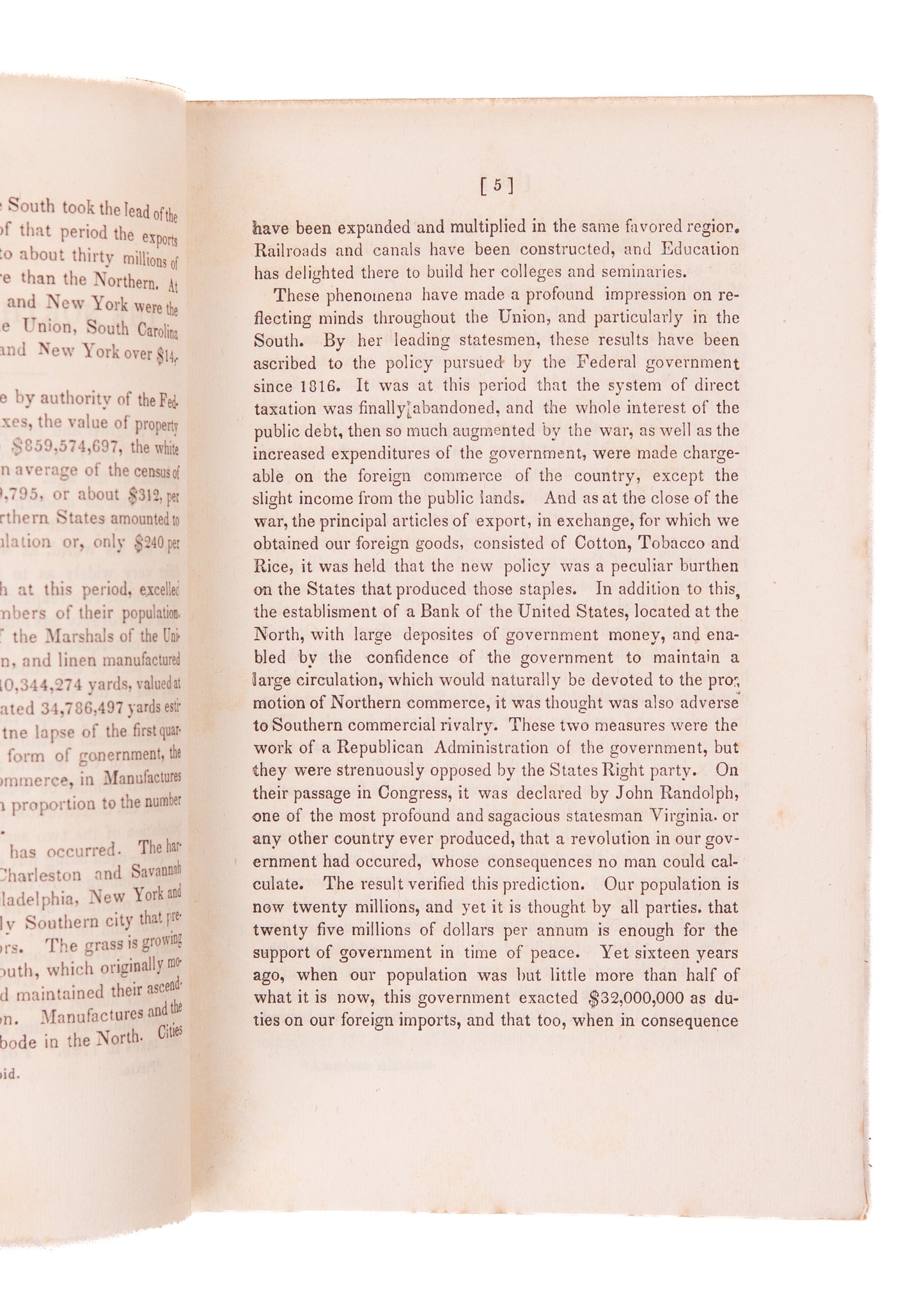 1849 ELLWOOD FISHER. Lecture on the South's Superiority to the North and Boon of Slavery & Plantations.