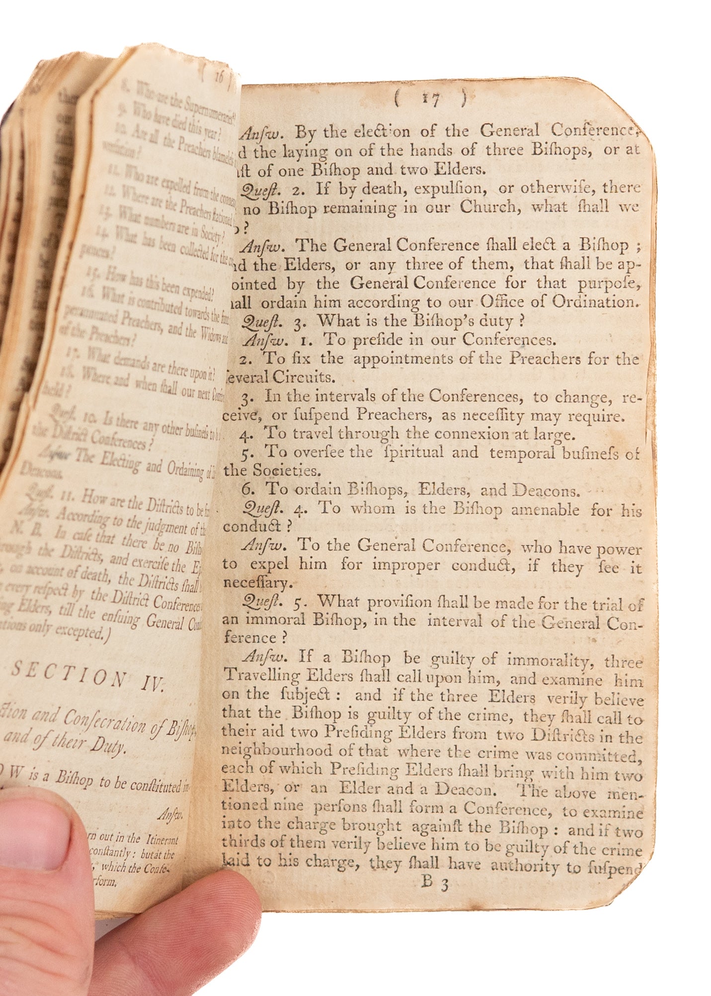 1792 THOMAS COKE & FRANCIS ASBURY. The Doctrines and Discipline of the Methodist Episcopal Church in America.