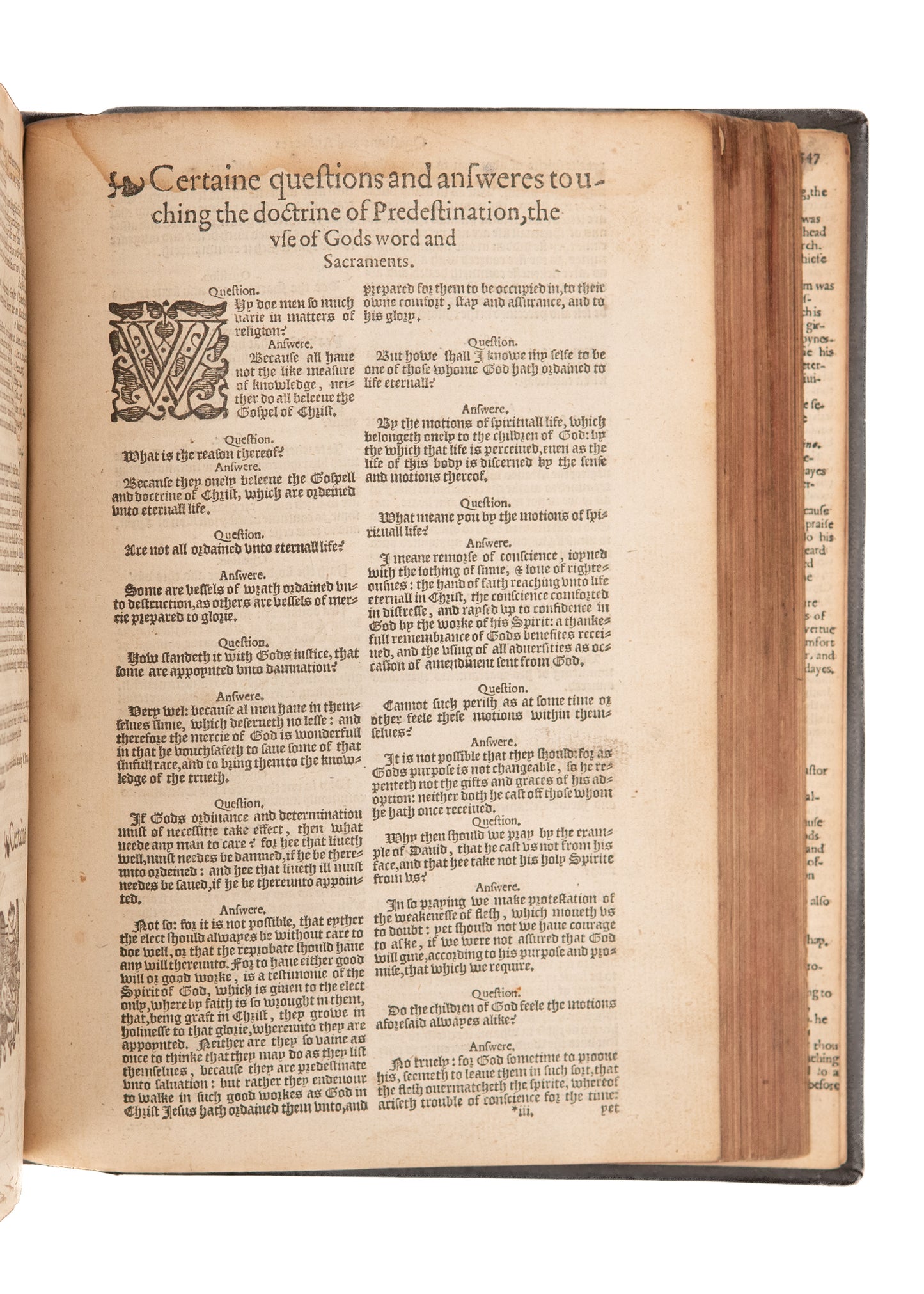 1589 GENEVA BLACK LETTER. The Ultimate "Puritan" Geneva, Containing the Calvinist's Catechism.