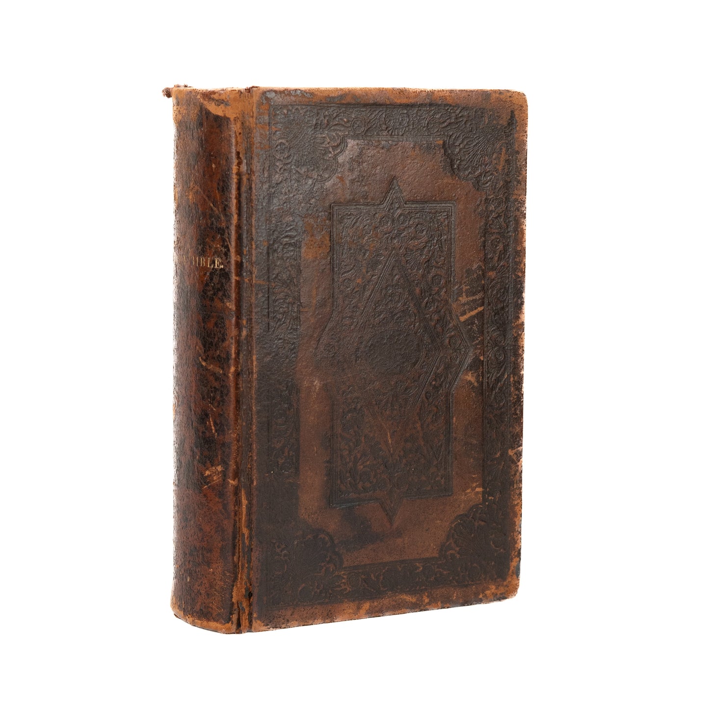 1834 THE HOLY BIBLE. The American Bible Society. Nice Early Calf Edition.