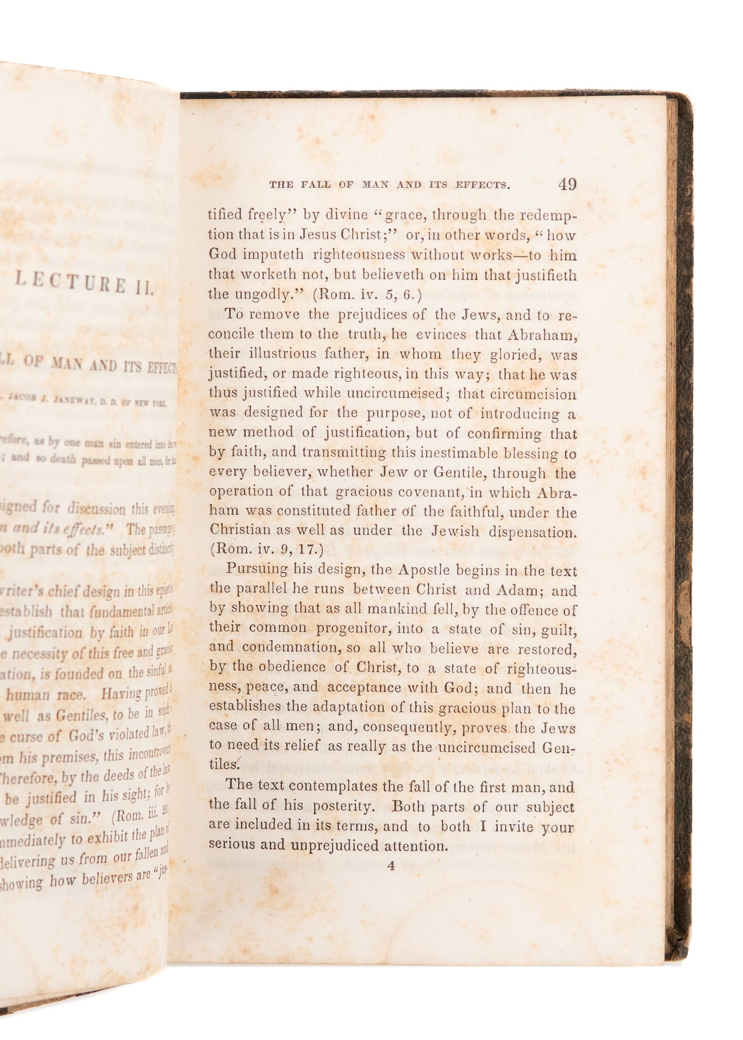 1841 JOHN DE WITT. The Spruce Street Lectures. Presbyterians on Calvinism.