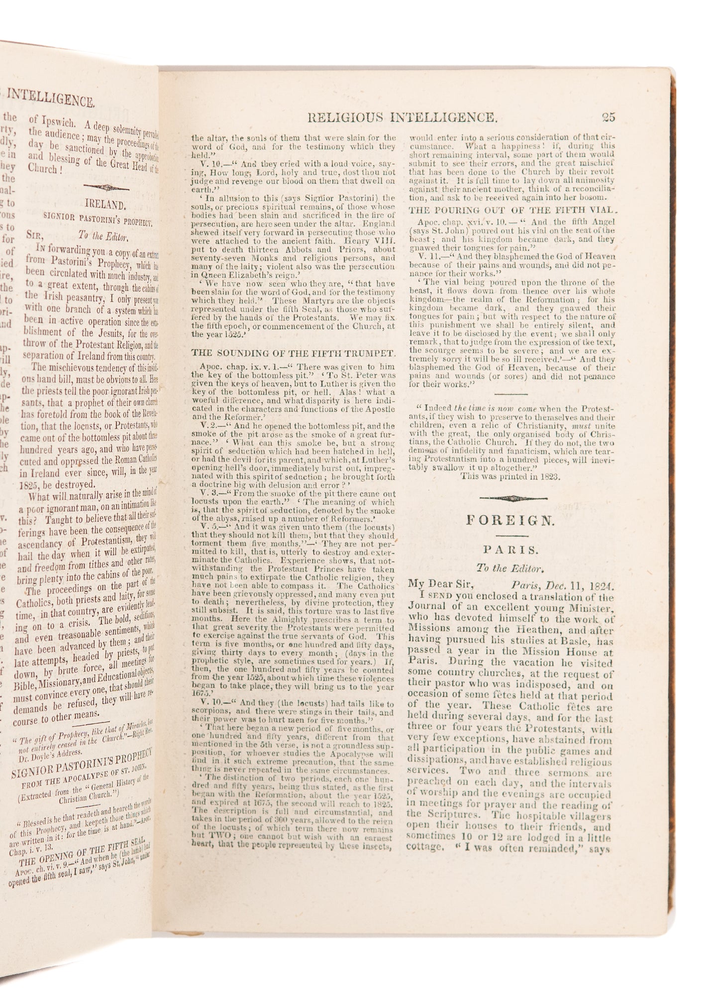 1825 EVANGELICAL & MISSIONARY MAG. Robert Morrison, William Ward, Edward Irving, Hawaiian Revival