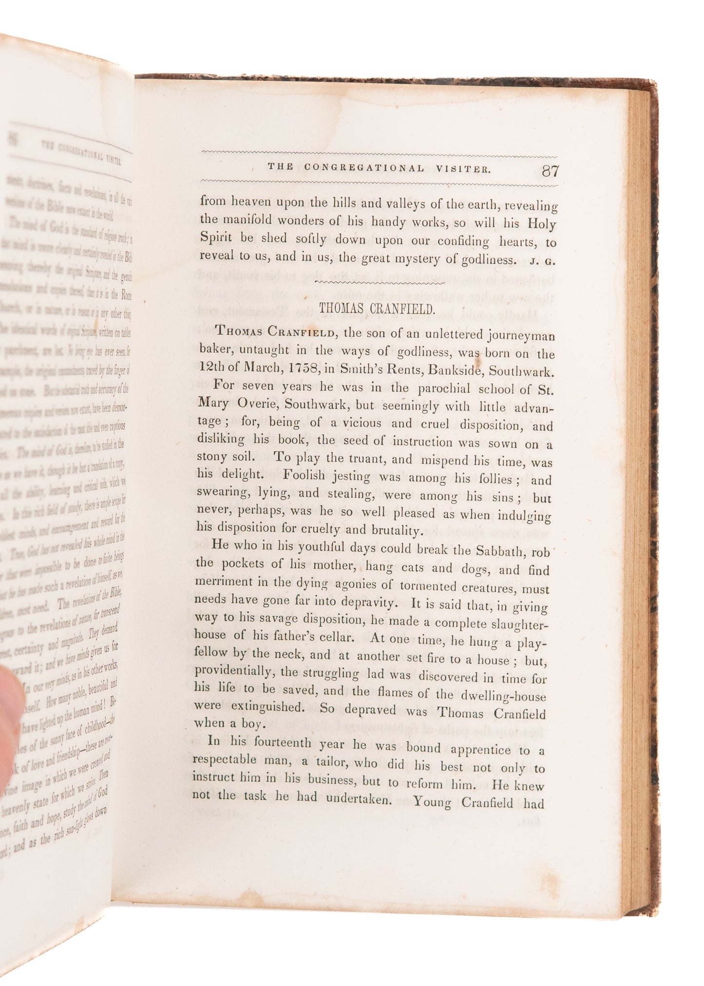 1844/1845 MASSACHUSETTS SABBATH SCHOOL SOCIETY. The Congregational Visitor - Two Years.