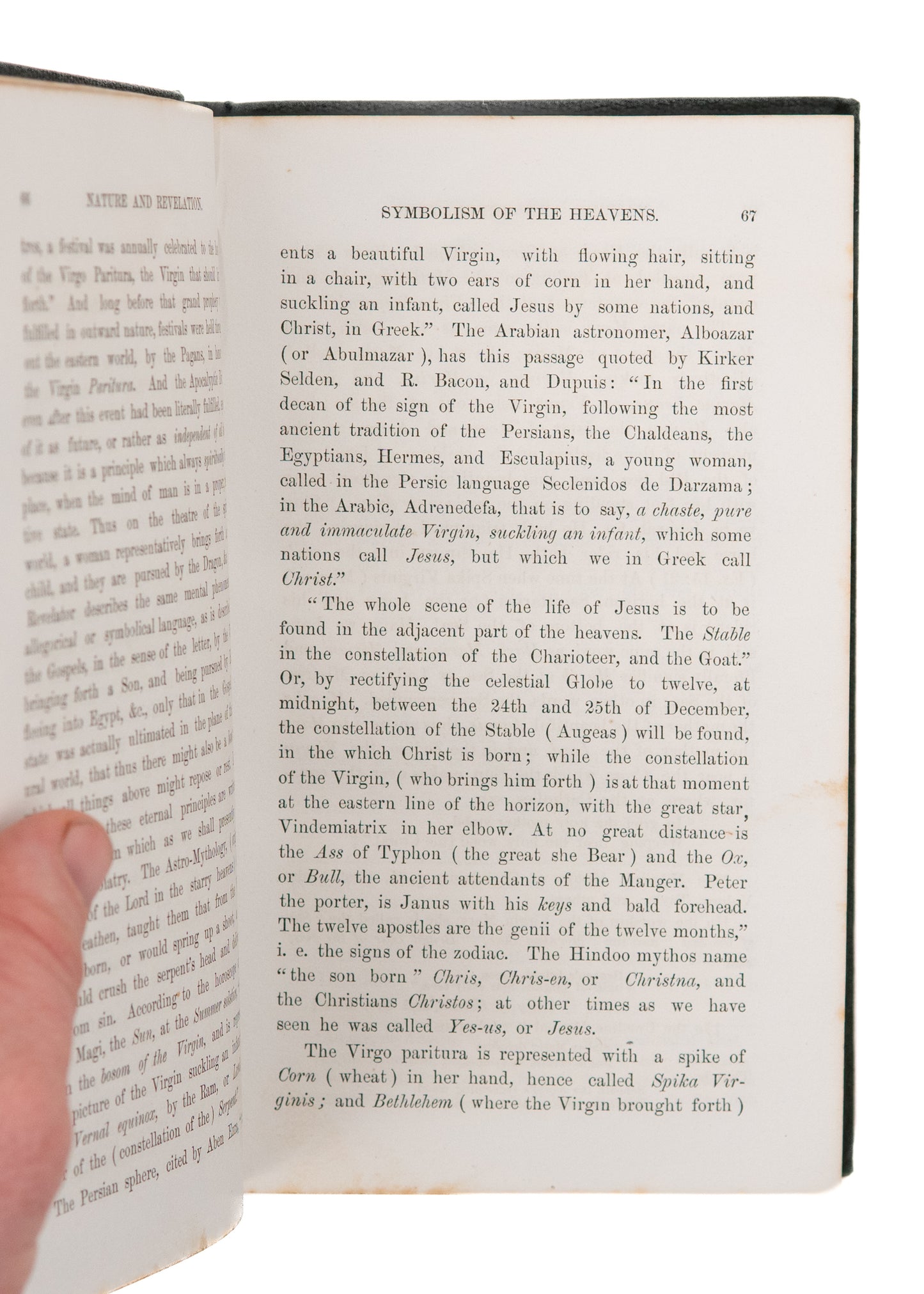 1870 GEORGE FIELD. The Two Great Books of Nature and Revelation. Christian-Aristotelian Work.