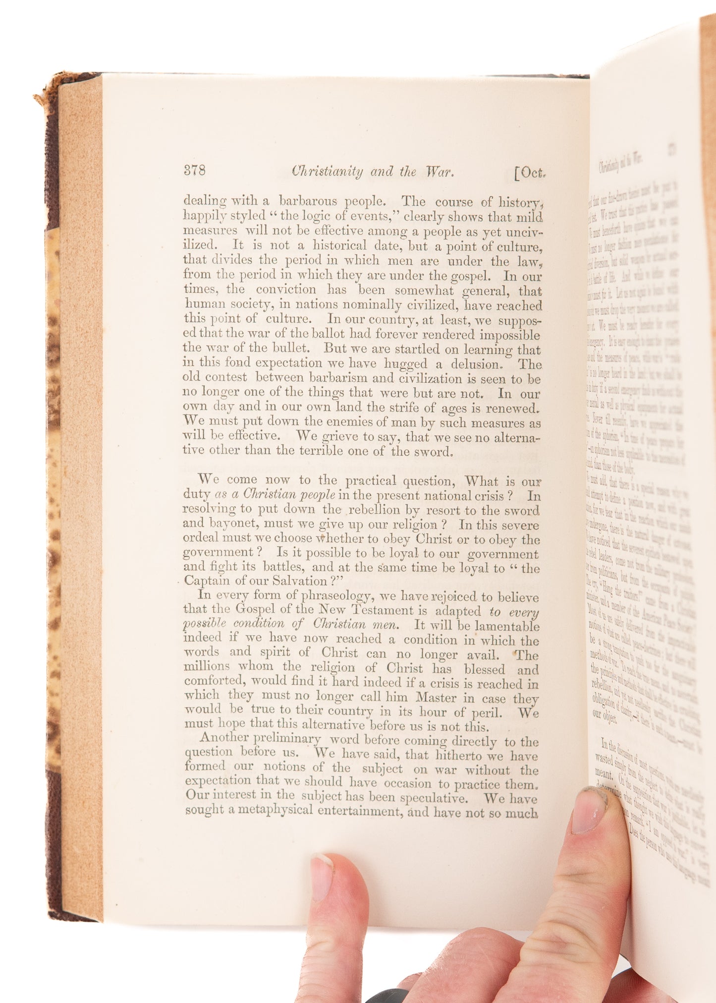 1861 CIVIL WAR. The Universalist Quarterly - Excellent Civil War & Abolitionist - Pacifist Content.