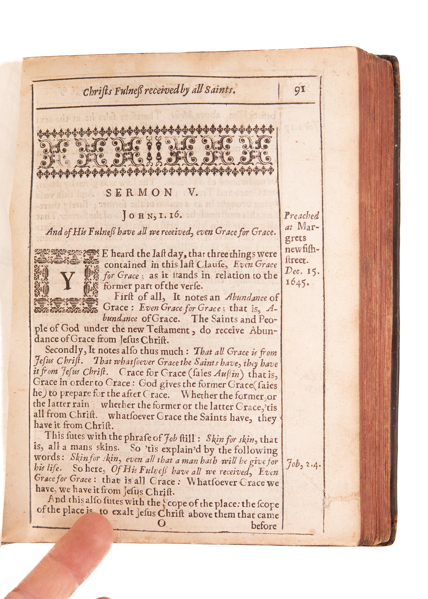 1649 WILLIAM BRIDGE. Works of a Choice Puritan - Ten Works Bound in One in Period Leather Binding