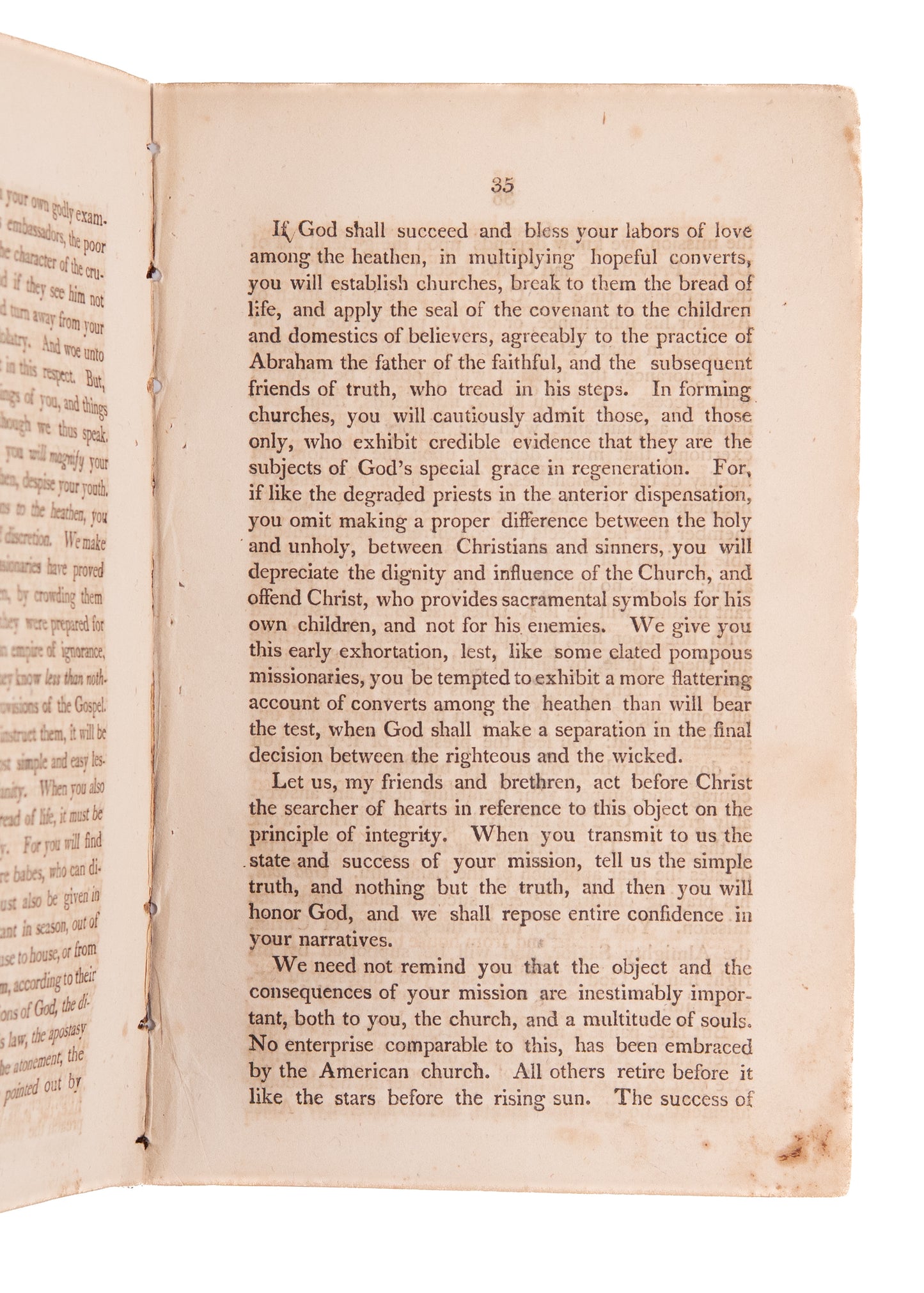 1812 ADONIRAM JUDSON. Ordination Sermon at the Commissioning of Judson to be a Missionary