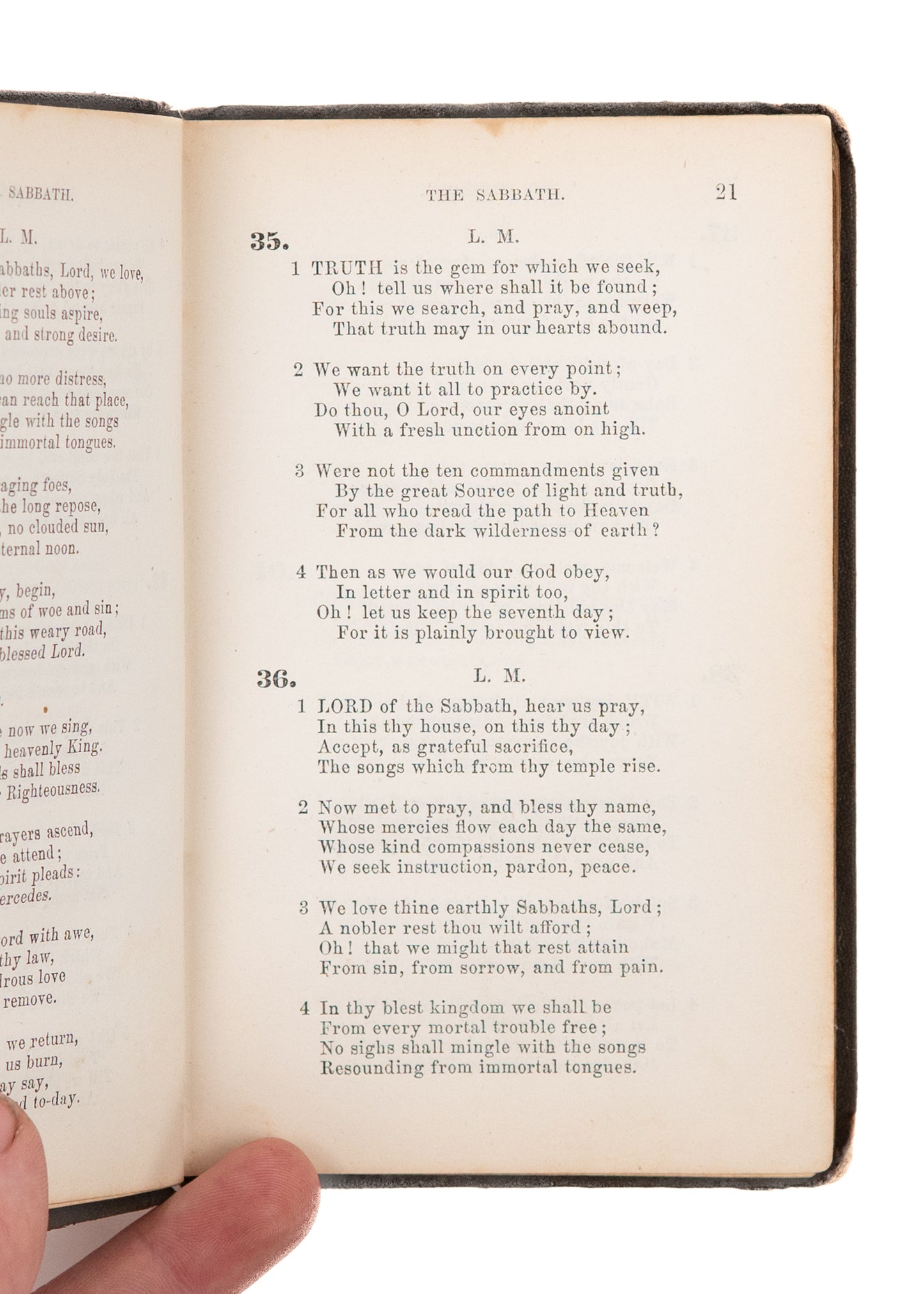 1872 ELDER JAMES WHITE. Hymns and Spiritual Songs for Camp-Meetings. Interesting Provenance.