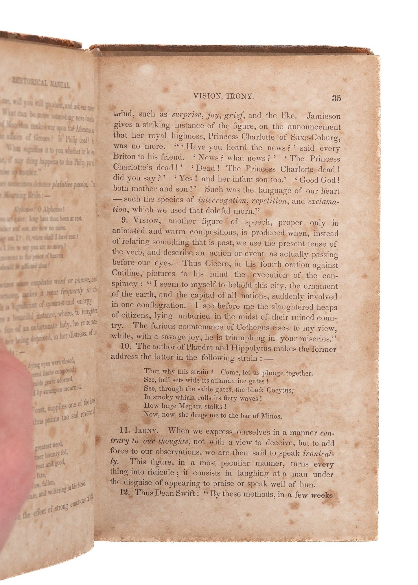 1854 CONFEDERATE - SLAVERY. The Southern Series. The Rhetorical Manual. Includes Slave Speeches, &c.