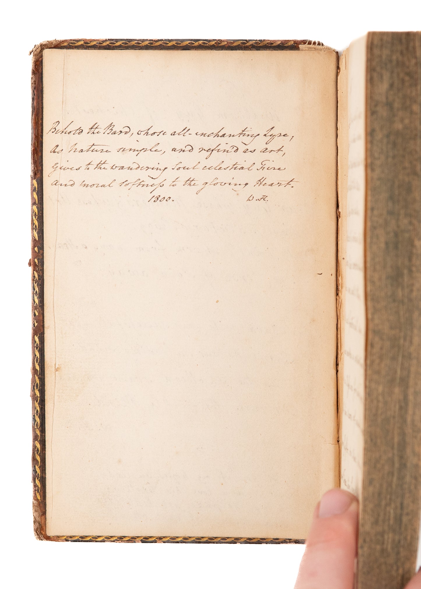 1788 WILLIAM COWPER. Poems, by William Cowper with Original Manuscript Poems by Wm. Hayley.