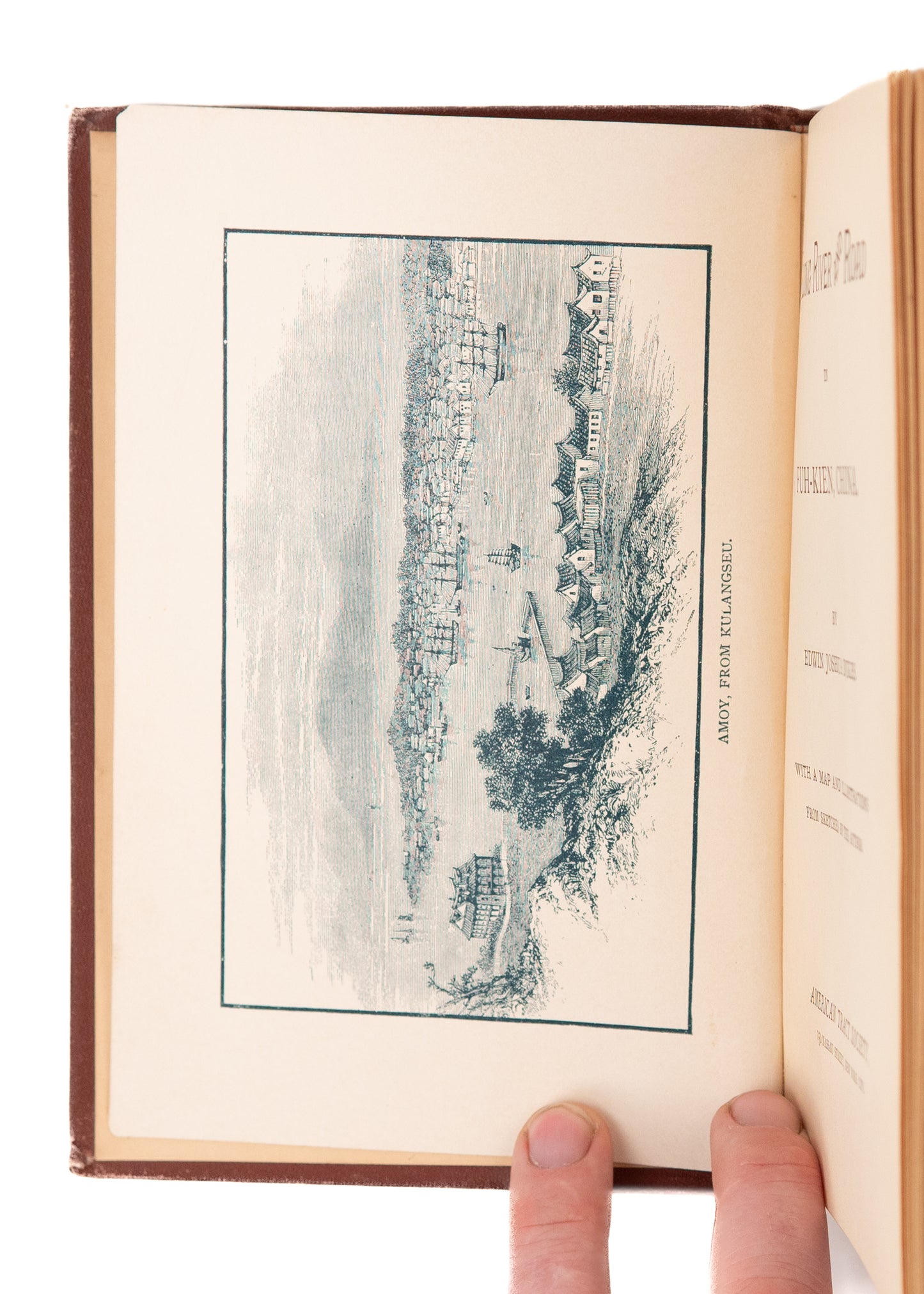 1880 CHINA. Along River and Road in Fuh-Kien, China. Illustrated Life in South China.