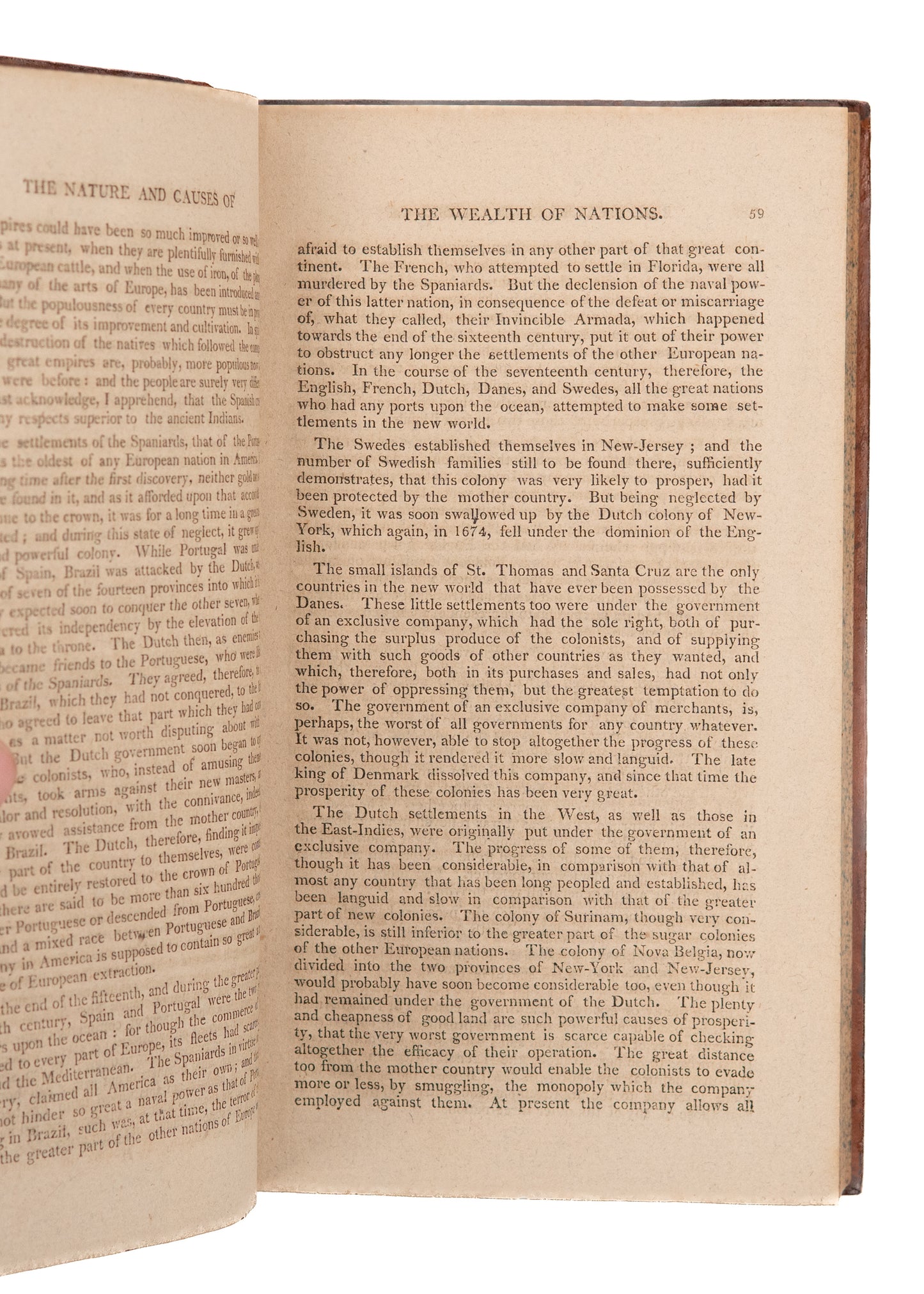 1804 ADAM SMITH. The Wealth of Nations. Early American Imprint of Foundational Work.