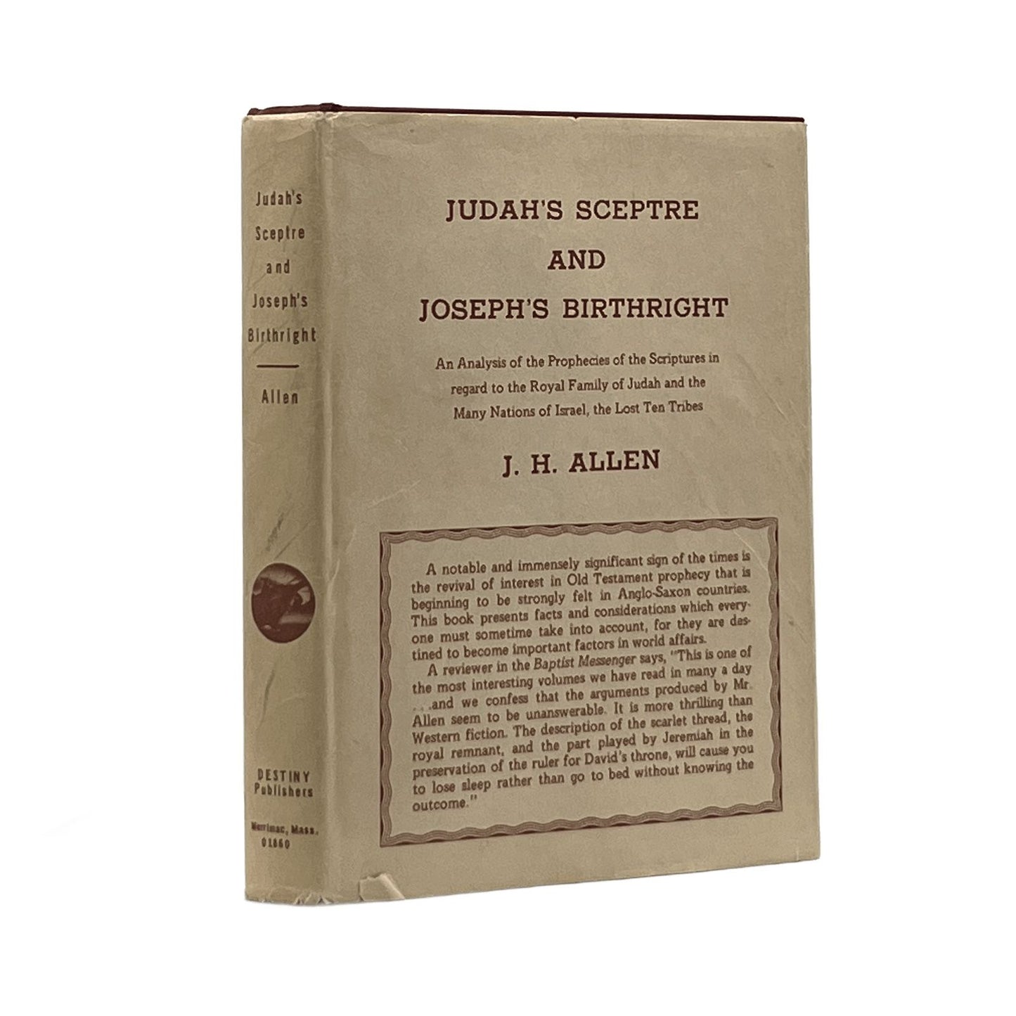 1917 J.H. ALLEN. Judah's Sceptre and Joseph's Birthright