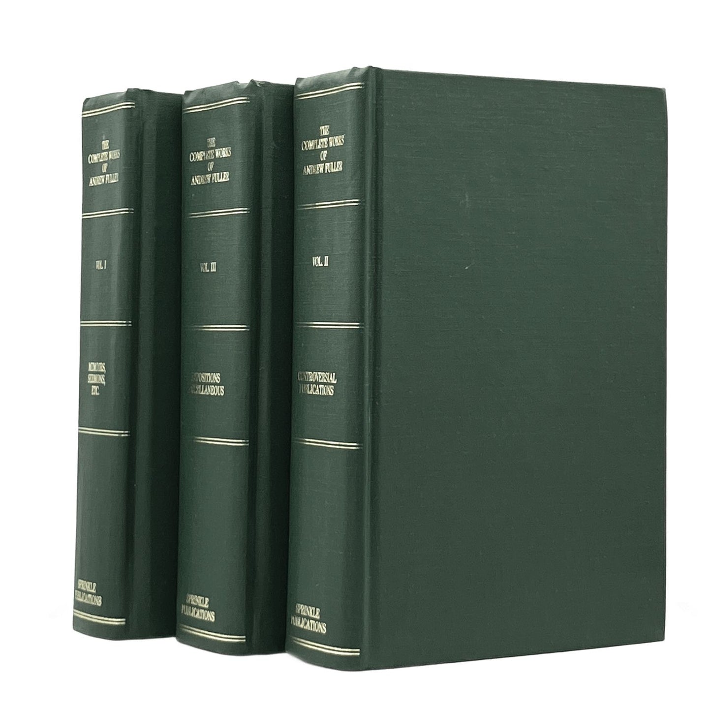 1988 ANDREW FULLER. The Complete Works of the Rev. Andrew Fuller Vols. 1,2,3