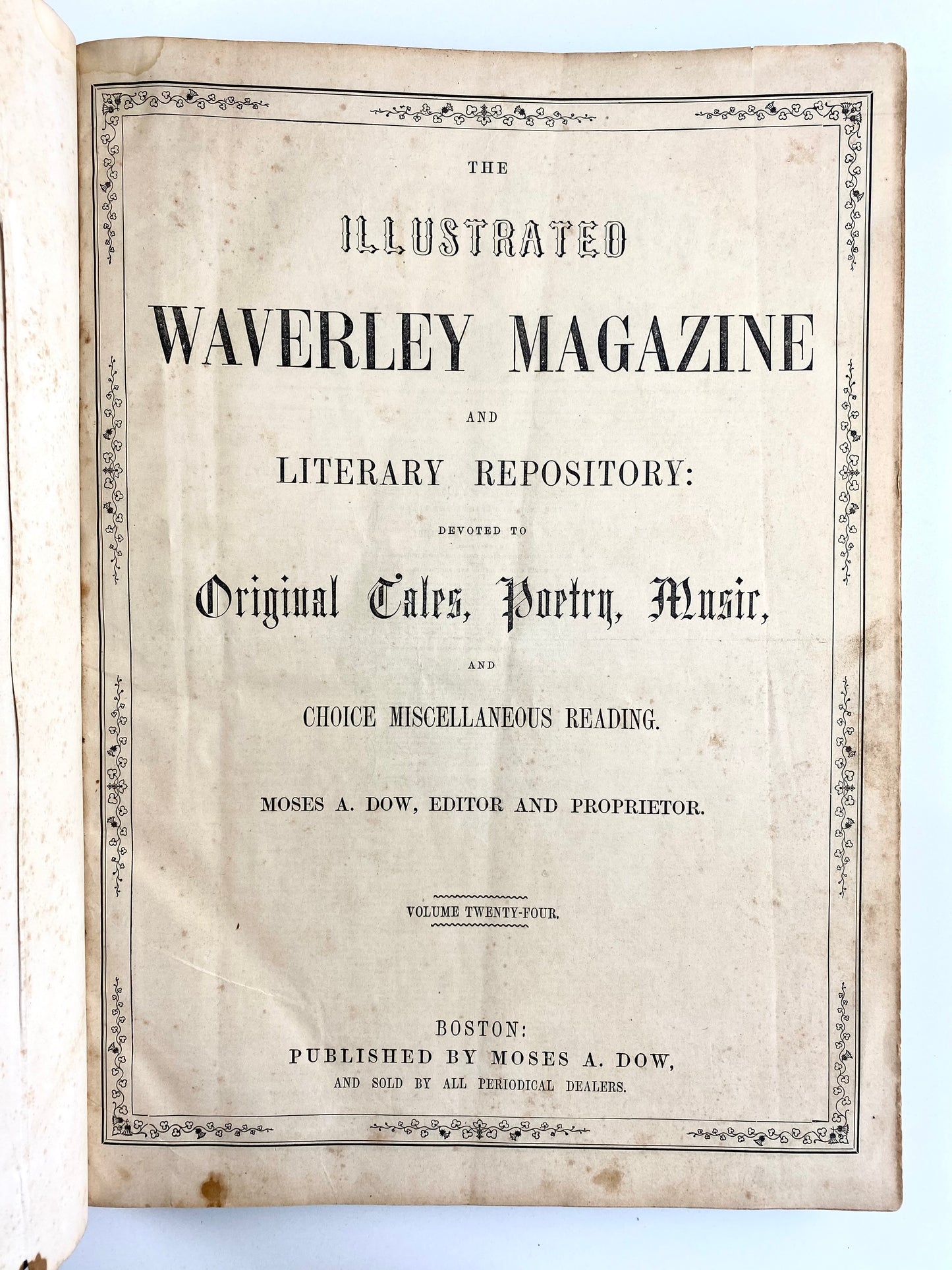 1862 CIVIL WAR. Illustrated Waverly Magazine. Extensive Original Content for the Wives of Soldiers.