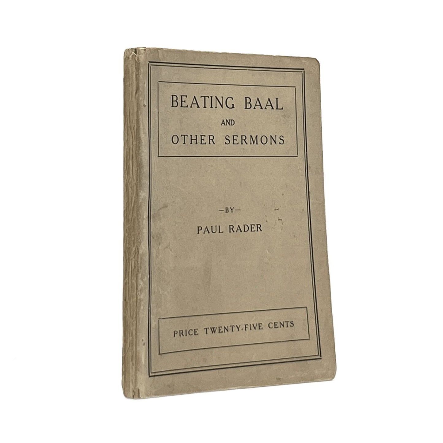 c.1900 PAUL RADER. Beating Ball and Other Sermons