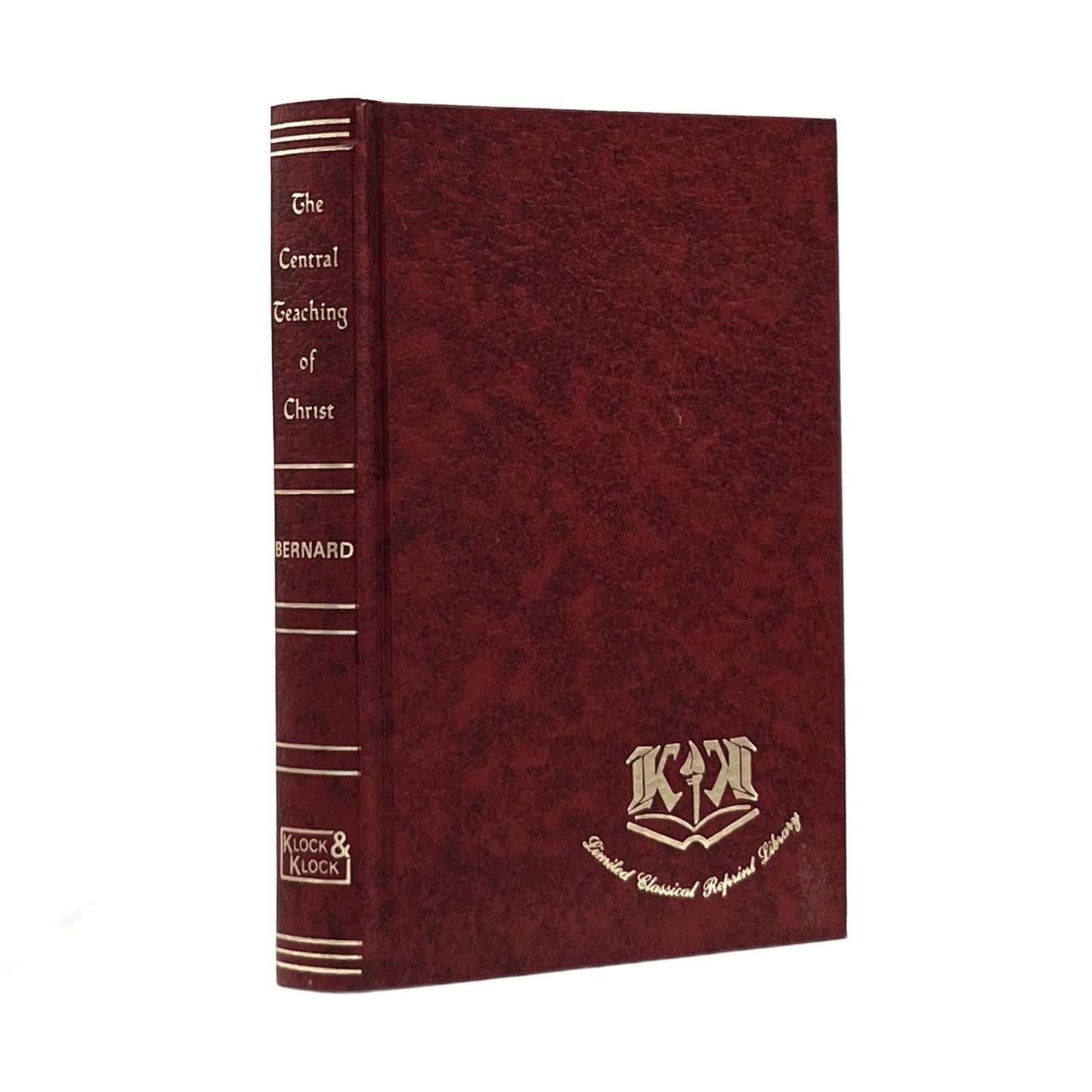 1985 THOMAS D. BERNARD. The Central Teaching Of Christ