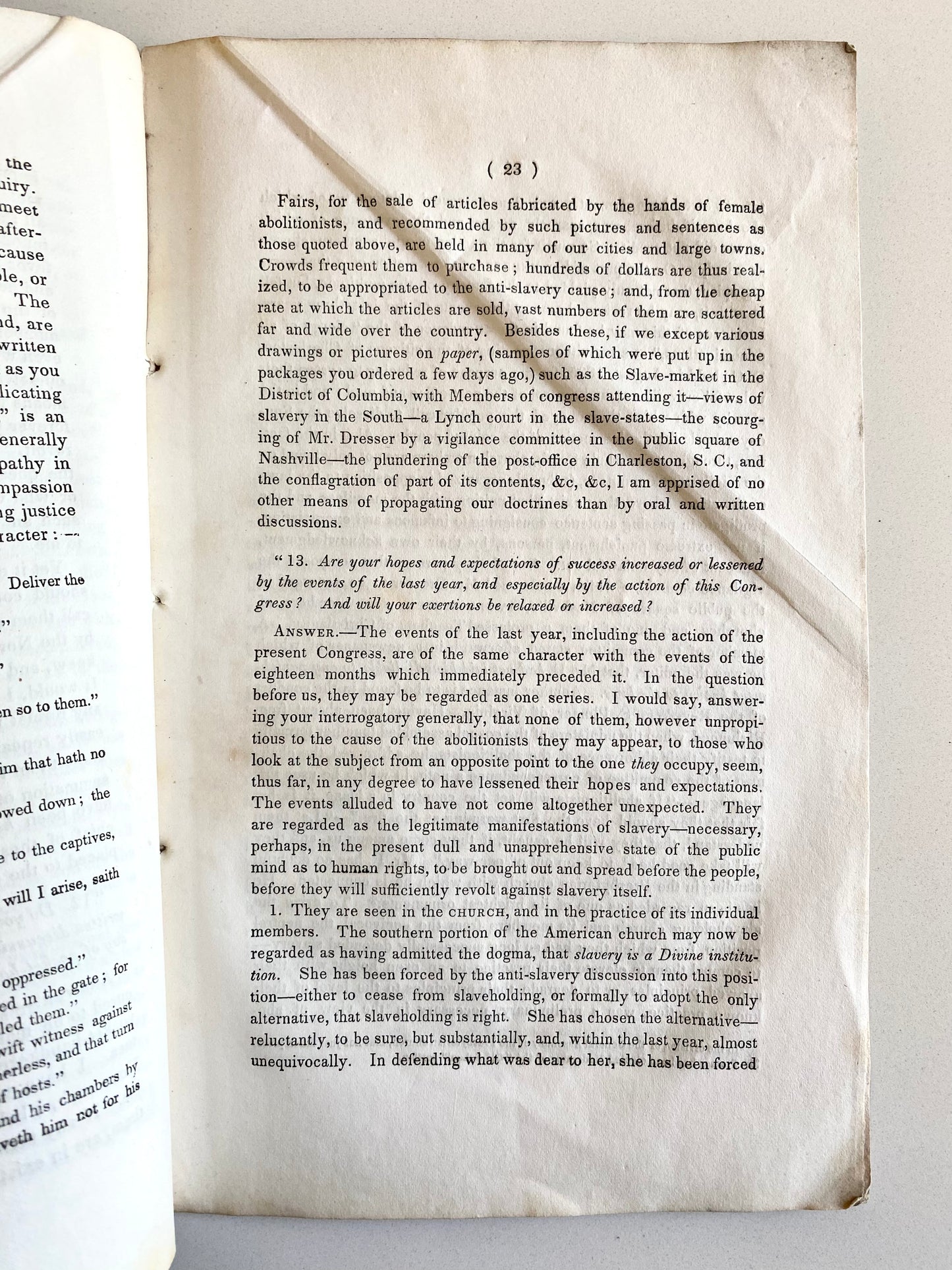 1838 ANTI-SLAVERY EXAMINER. Female Abolitionist, M. W. Chapman's Copy!