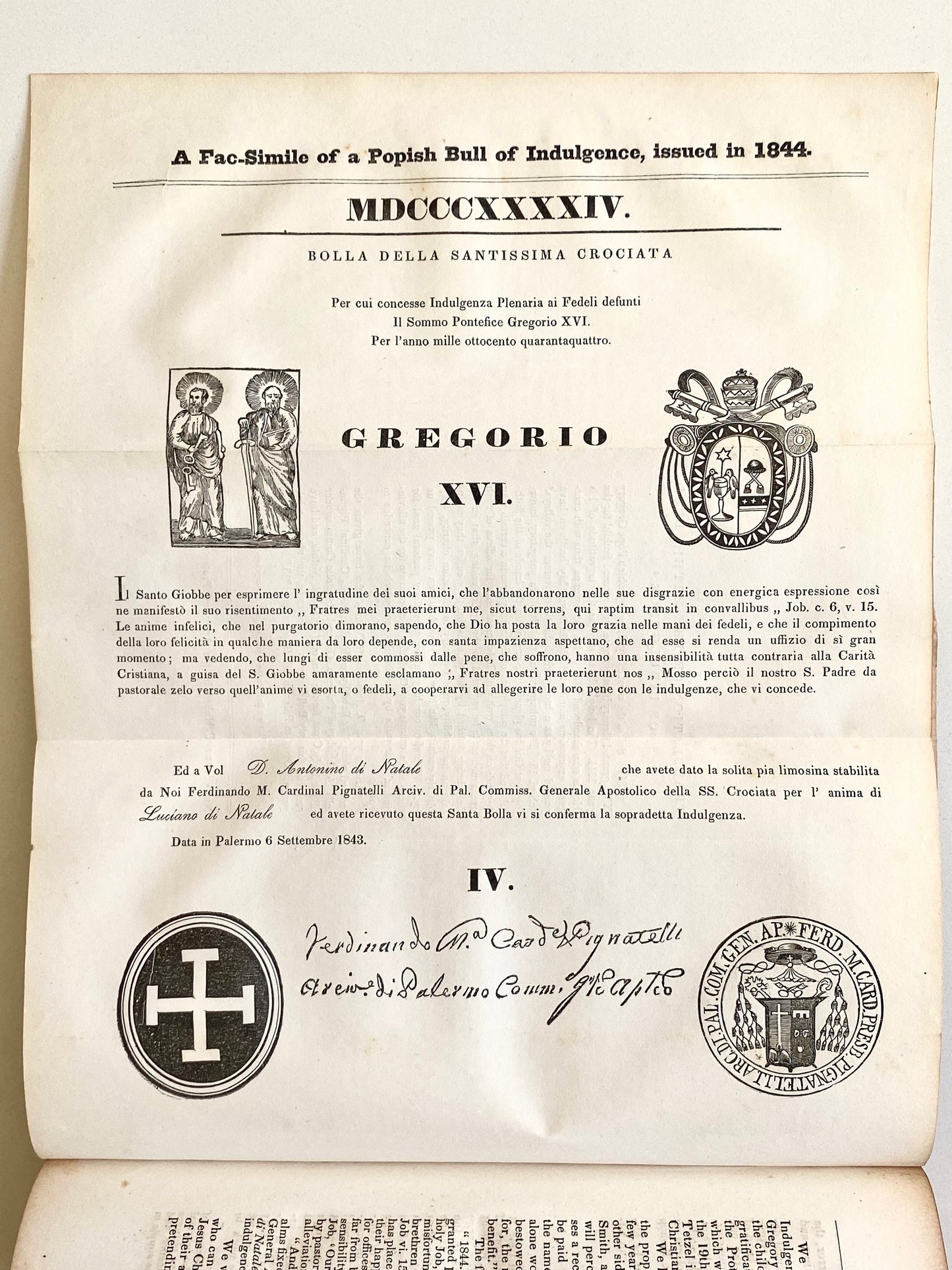 1845 AMERICAN PROTESTANT MAGAZINE. A Letter from the Devil | John Wycliffe | Popery & Jesuit Plots
