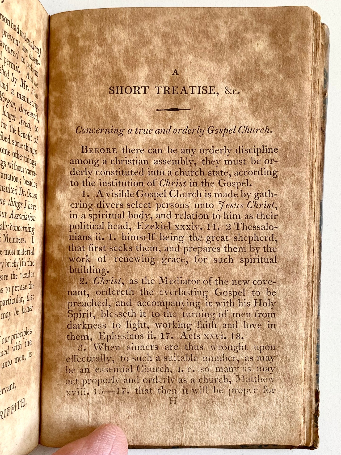 1742/1810 BAPTIST CONFESSION. Rare Early American Edition of Baptist Confession of Faith w/Extras!