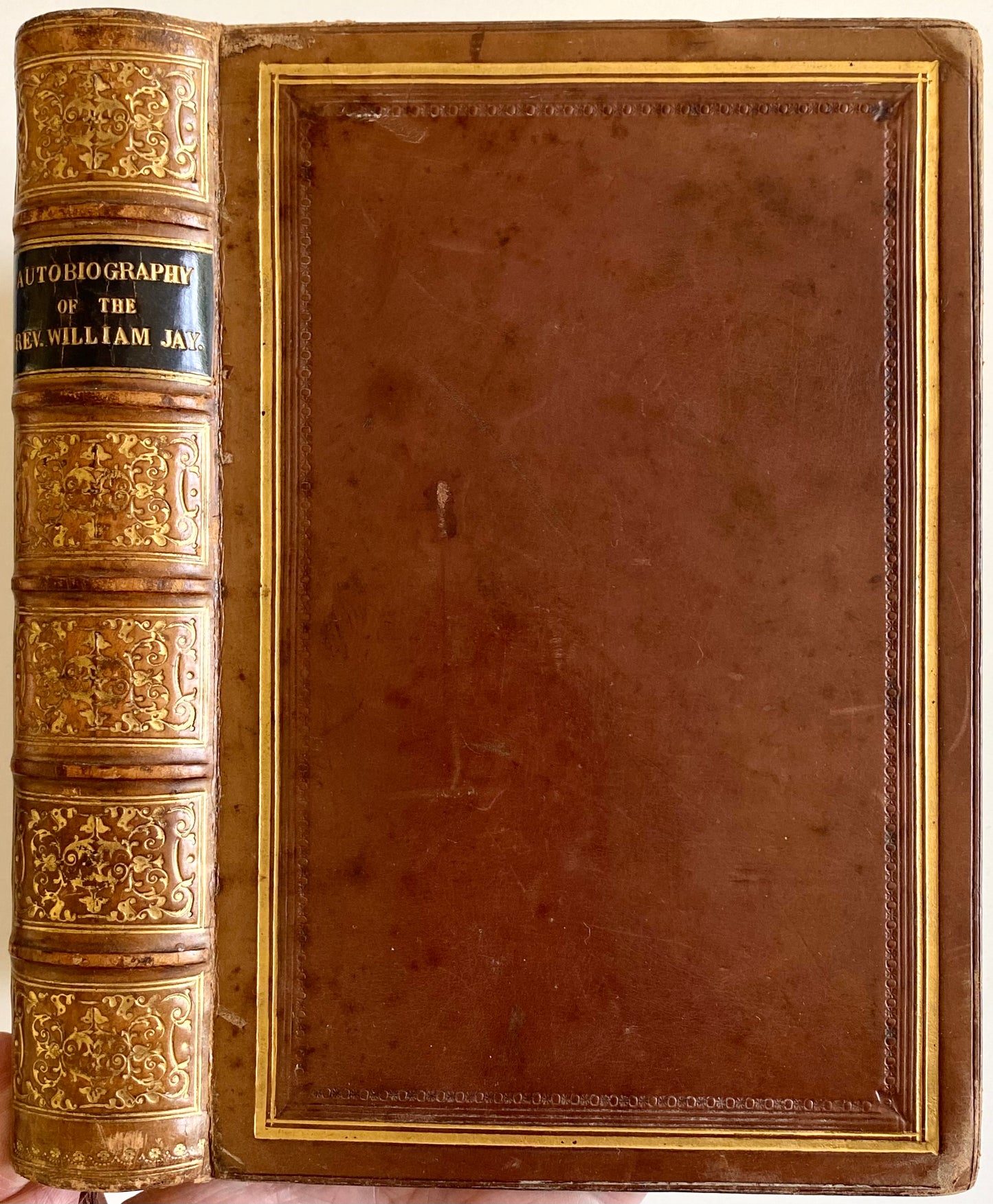 1854 WILLIAM JAY. Autobiography of Rev. William Jay.