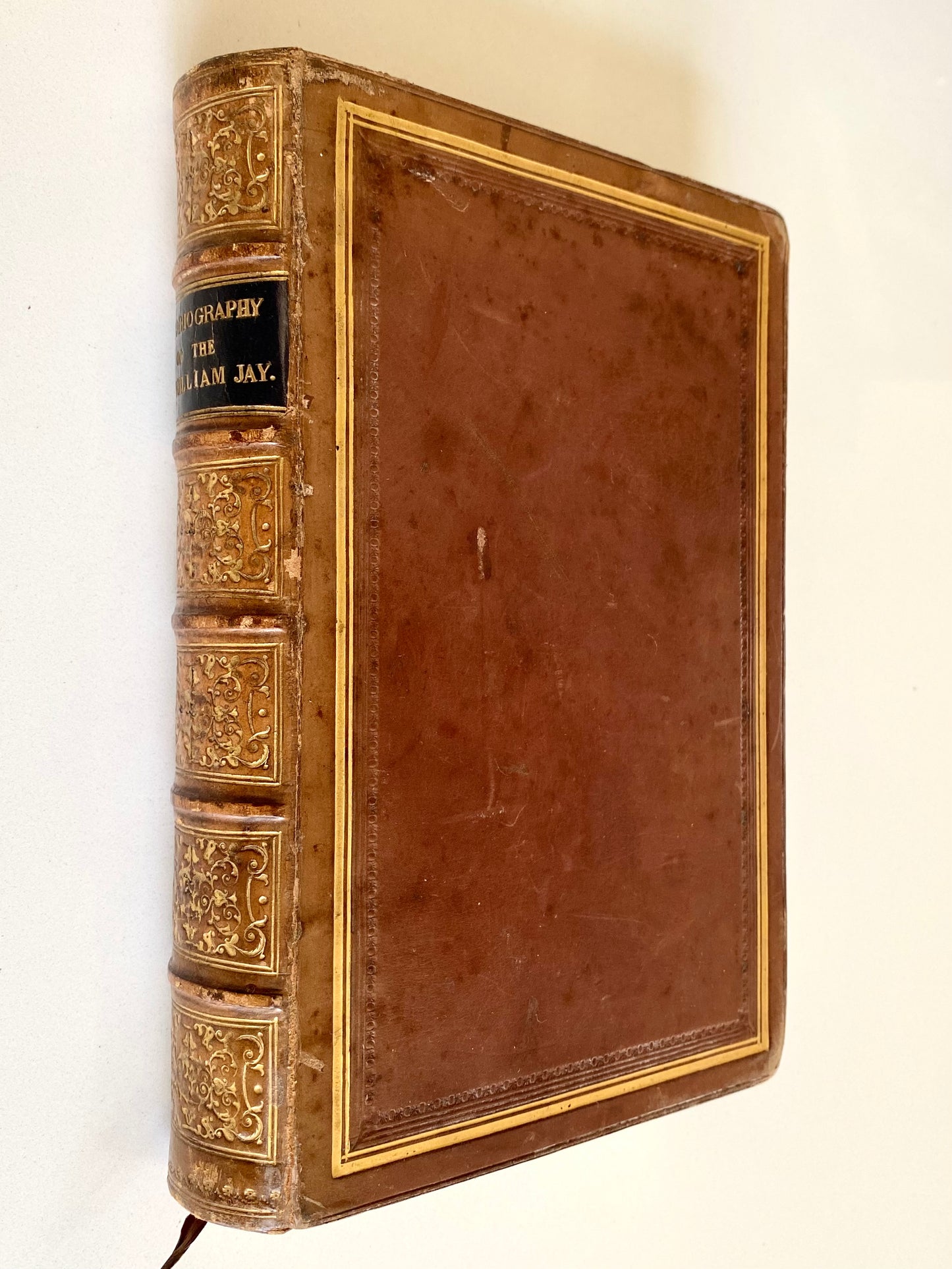 1854 WILLIAM JAY. Autobiography of Rev. William Jay.