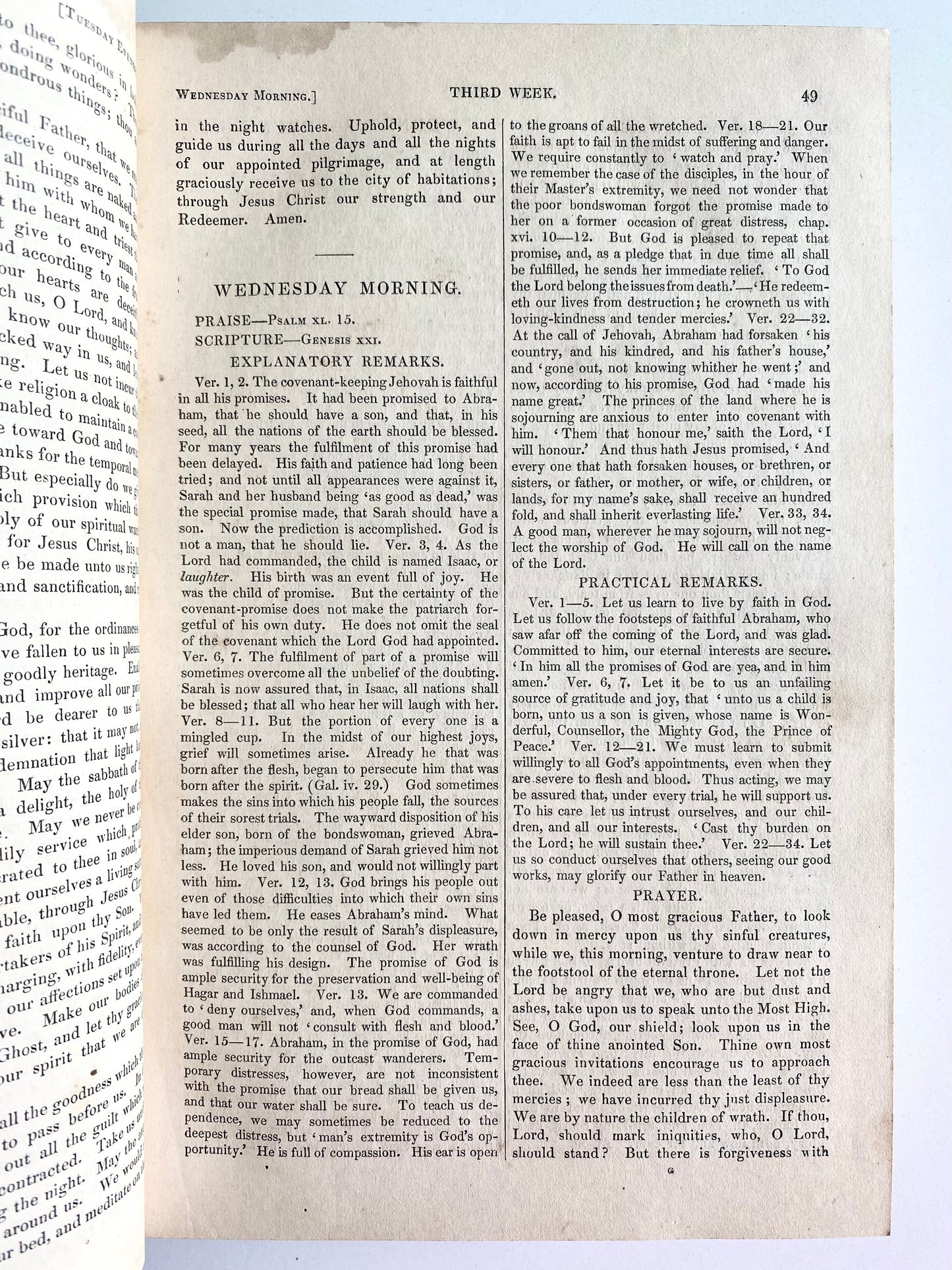 1841 SCOTTISH DIVINES. Daily Readings by M'Cheyne, Bonar, Fairbarn, etc. Superb!