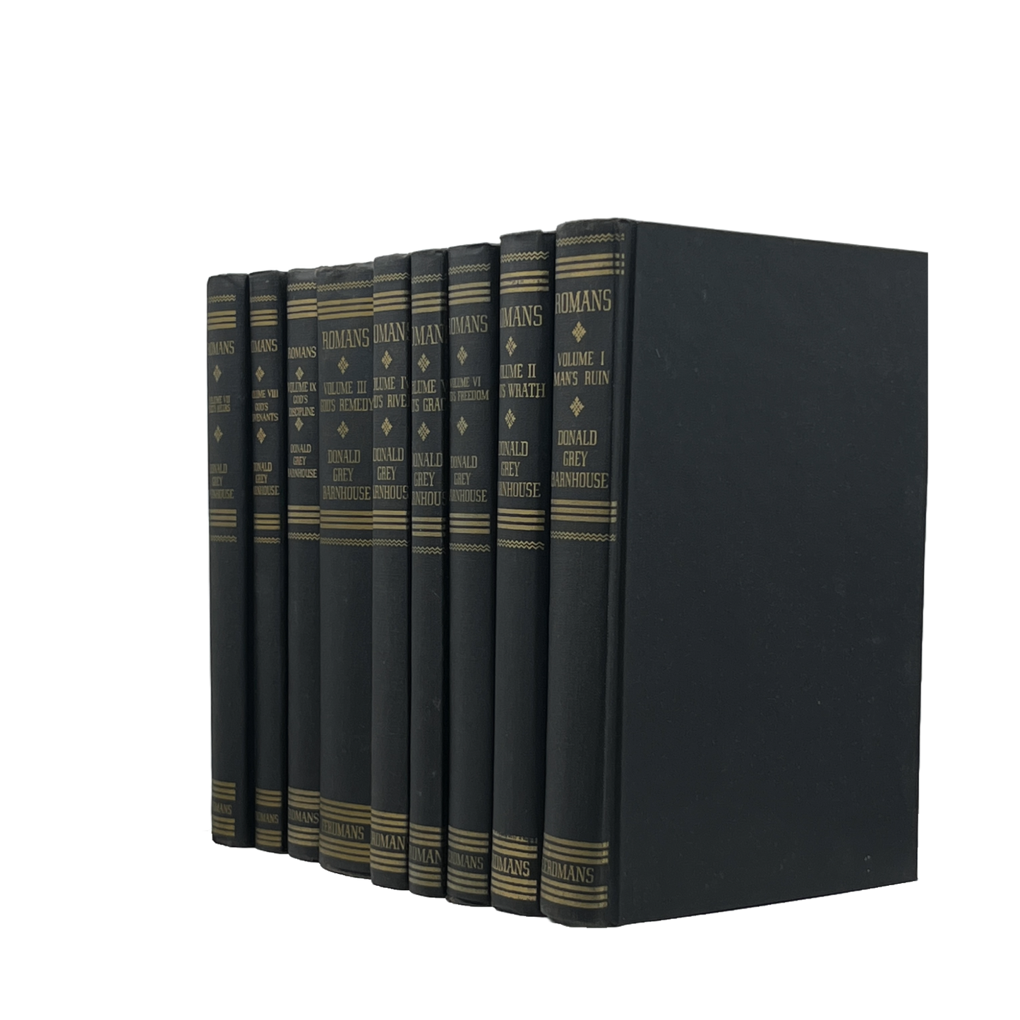 1952 DONALD GREY BARNHOUSE. Vols 1-9 Man's Ruin Exposition of Bible Doctrines, T