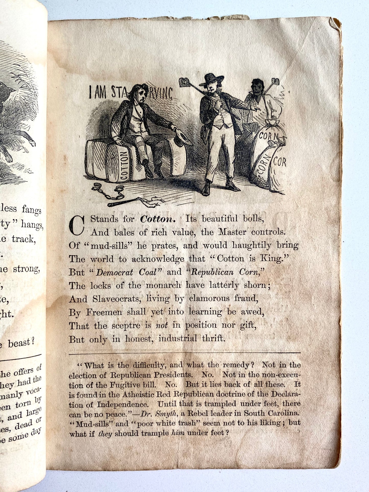 1864 CIVIL WAR & SLAVERY. An Abolitionist Anti-Slavery Primer for the Young. Abolition Provenance.